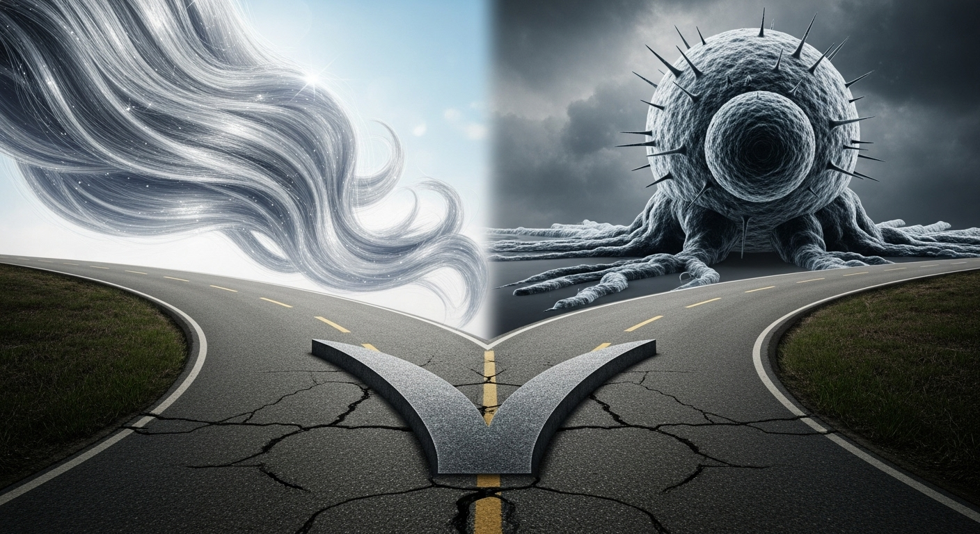 Cheveux gris et cancer : les deux faces d'une même pièce