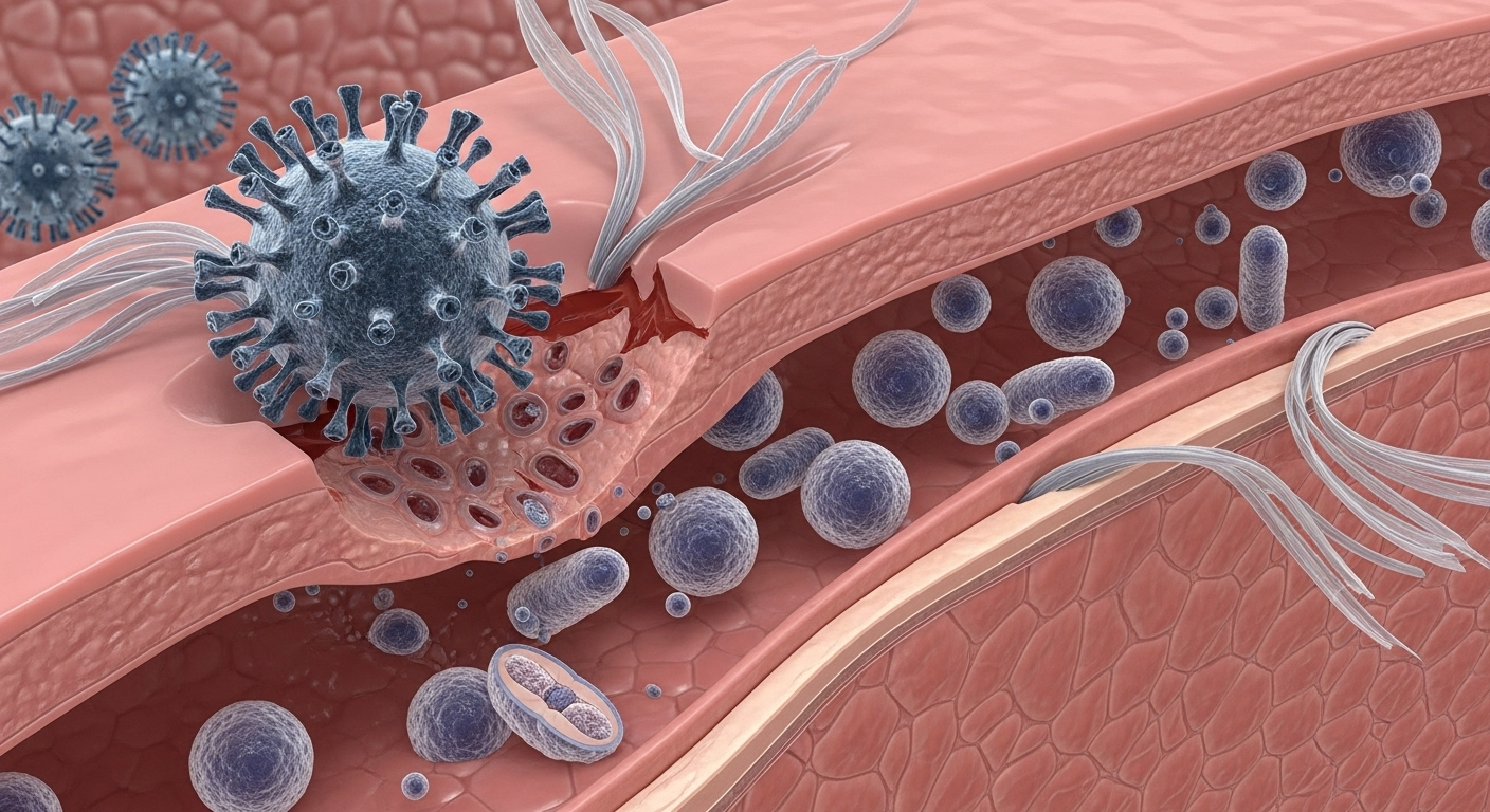 Le rôle d'un virus précédent, comme la grippe