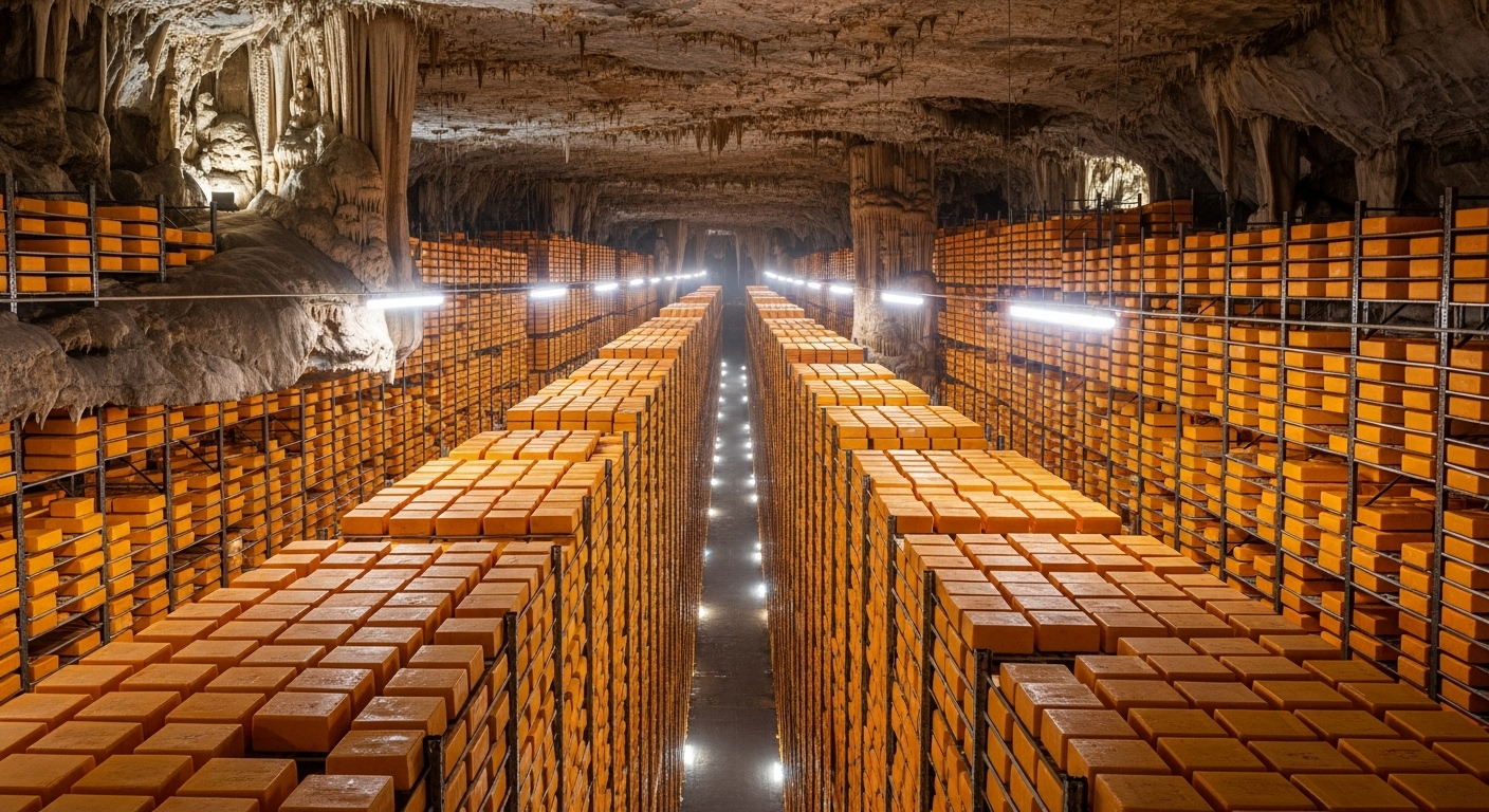 Le gouvernement américain cache 635 millions de kilos de fromage dans des grottes secrètes
