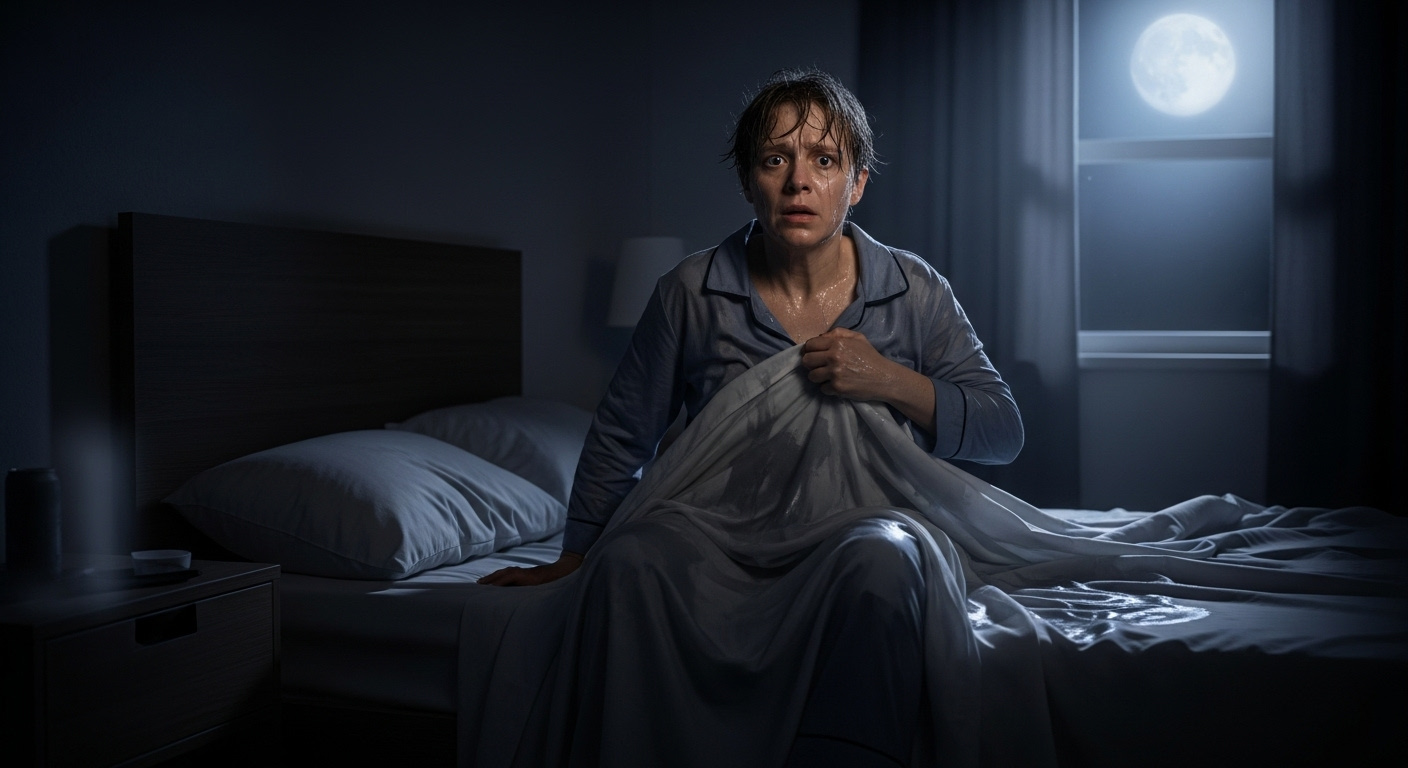 Symptôme 2 : Des sueurs nocturnes qui vous réveillent trempé