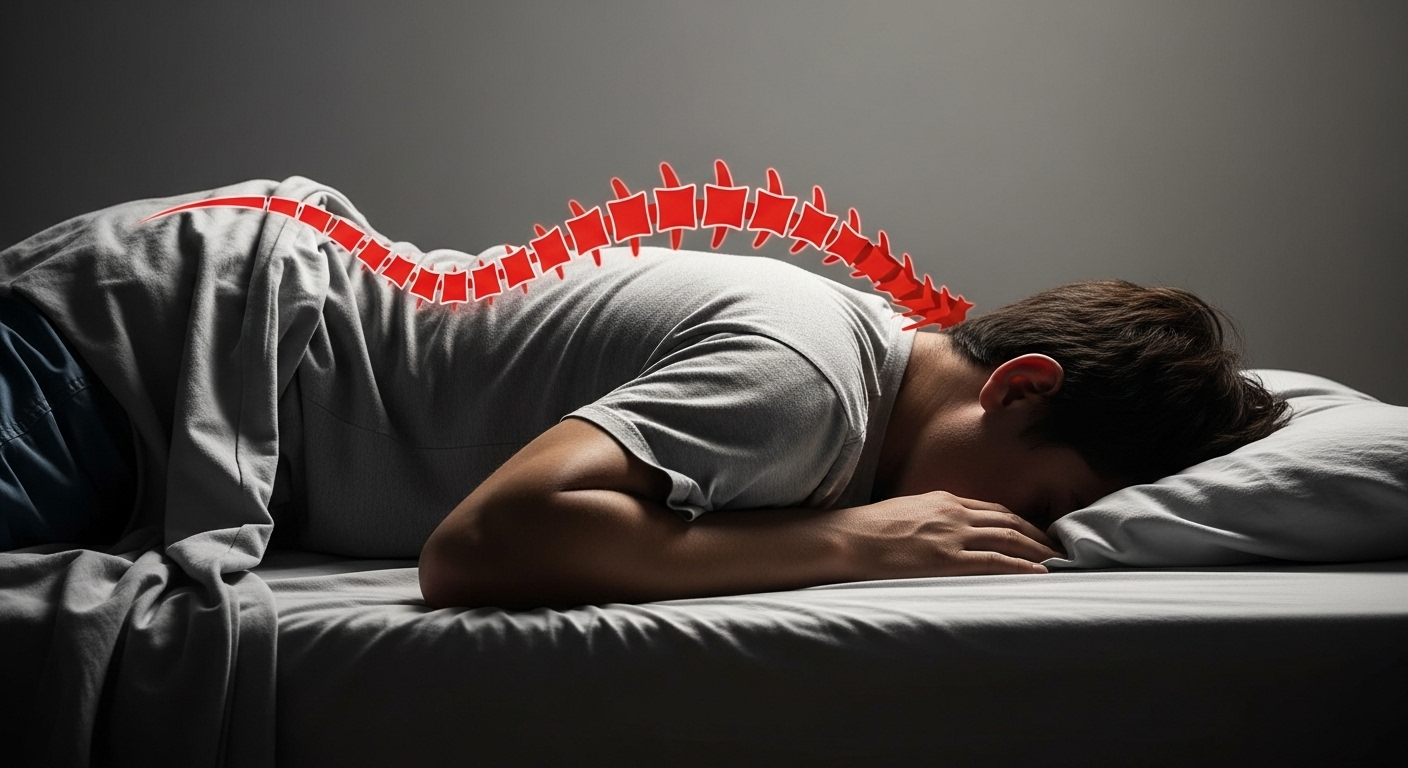 L'erreur fatale que beaucoup commettent : dormir sur le ventre