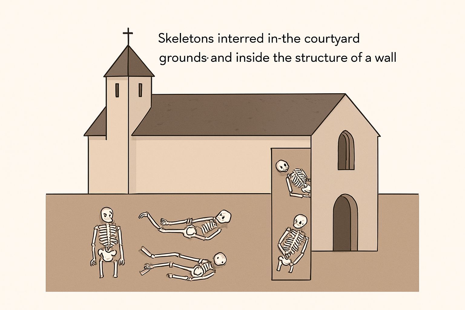 Pourquoi enterrer des gens dans les murs d'une église ?