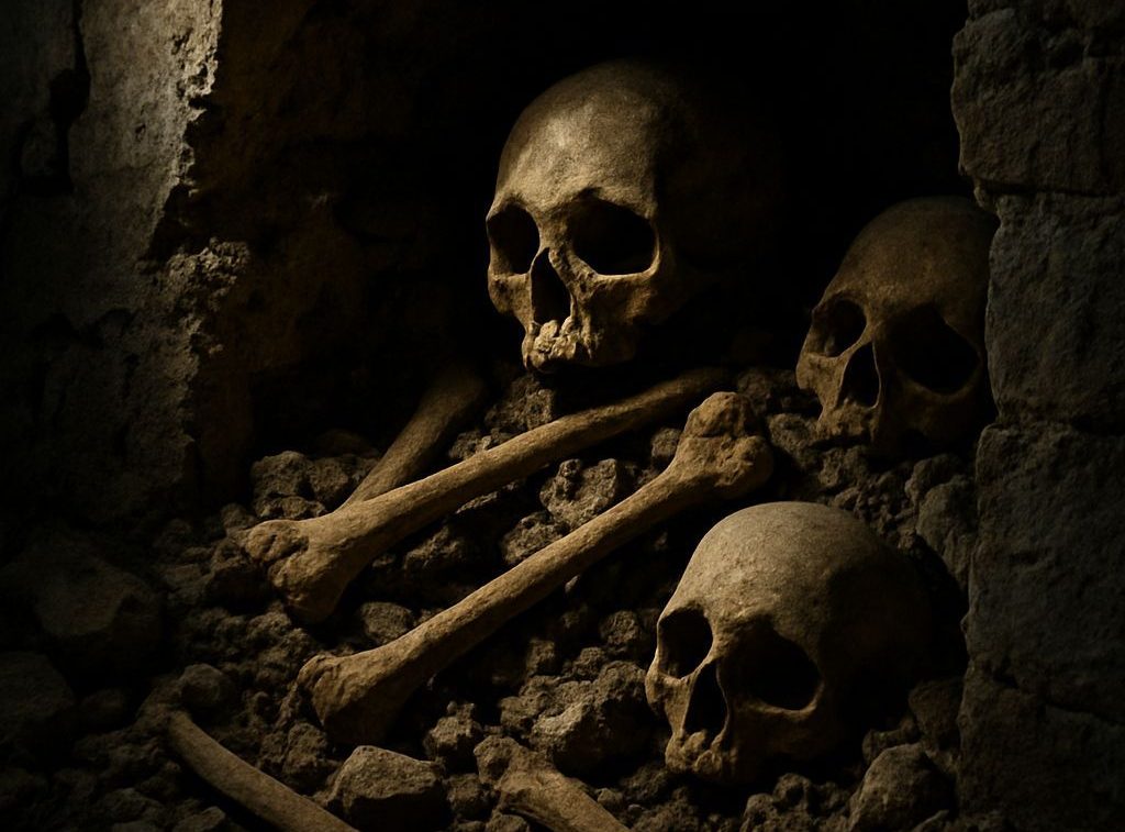 Portugal : Un mur d&rsquo;église s&rsquo;effondre et révèle les squelettes de 12 personnes