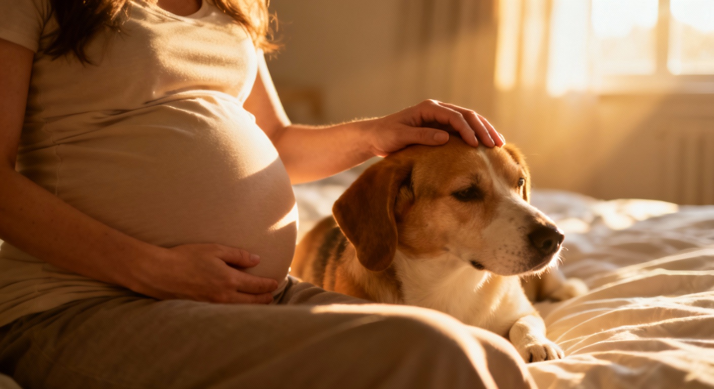 Plus collant, plus protecteur : et si votre chien devinait votre grossesse ?