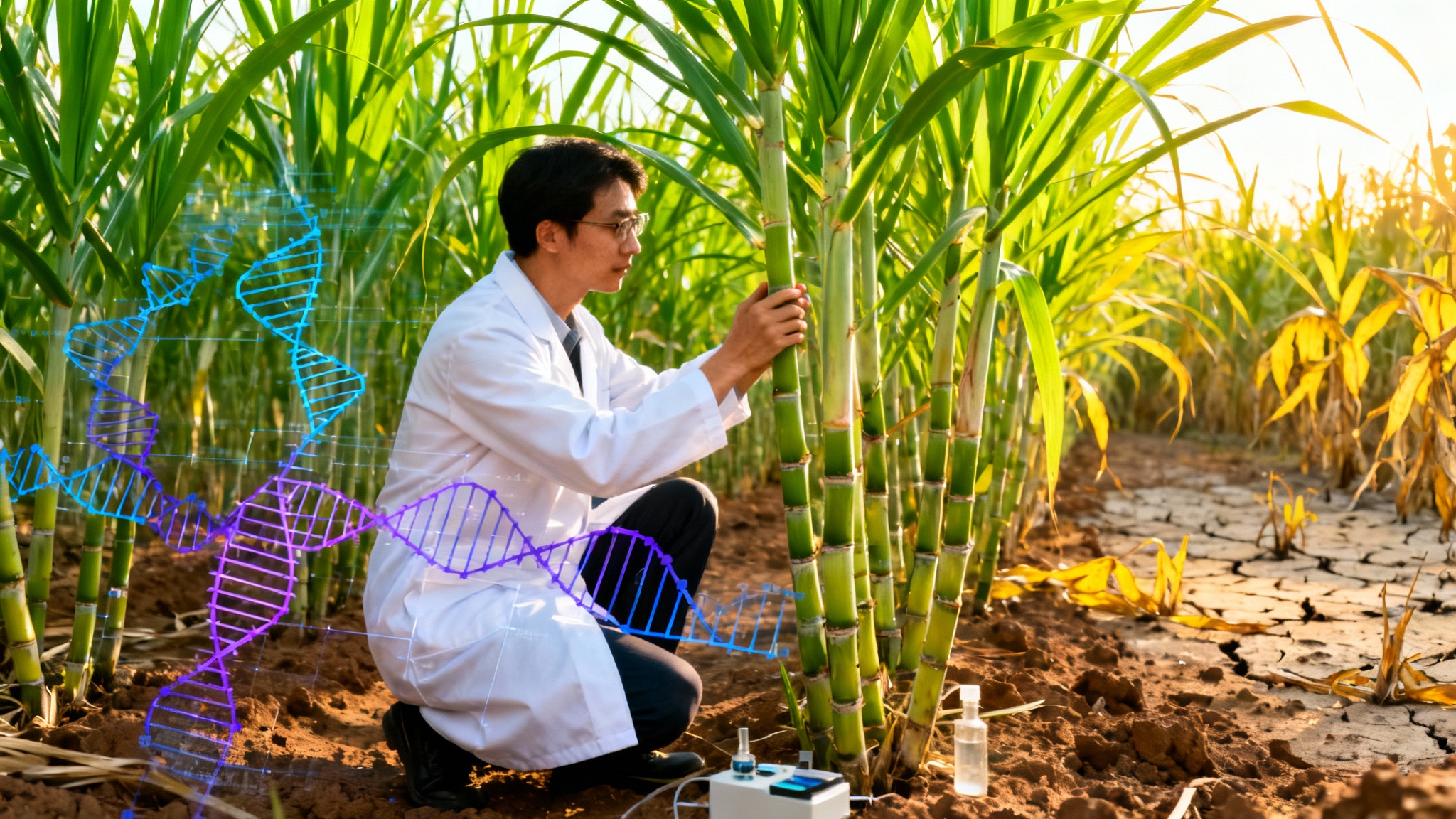 Le secret génétique de la canne à sucre, une clé inattendue face au réchauffement climatique