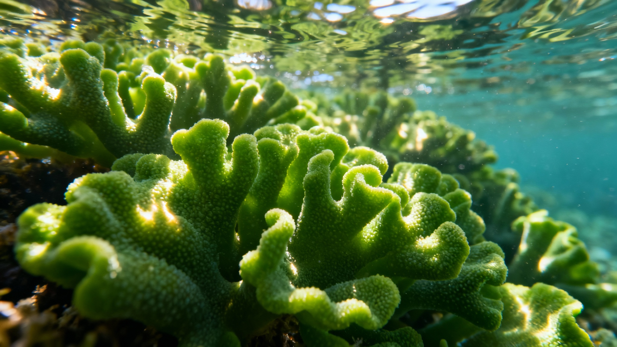 De l'ombre à la lumière, le génie de l'algue chou-fleur
