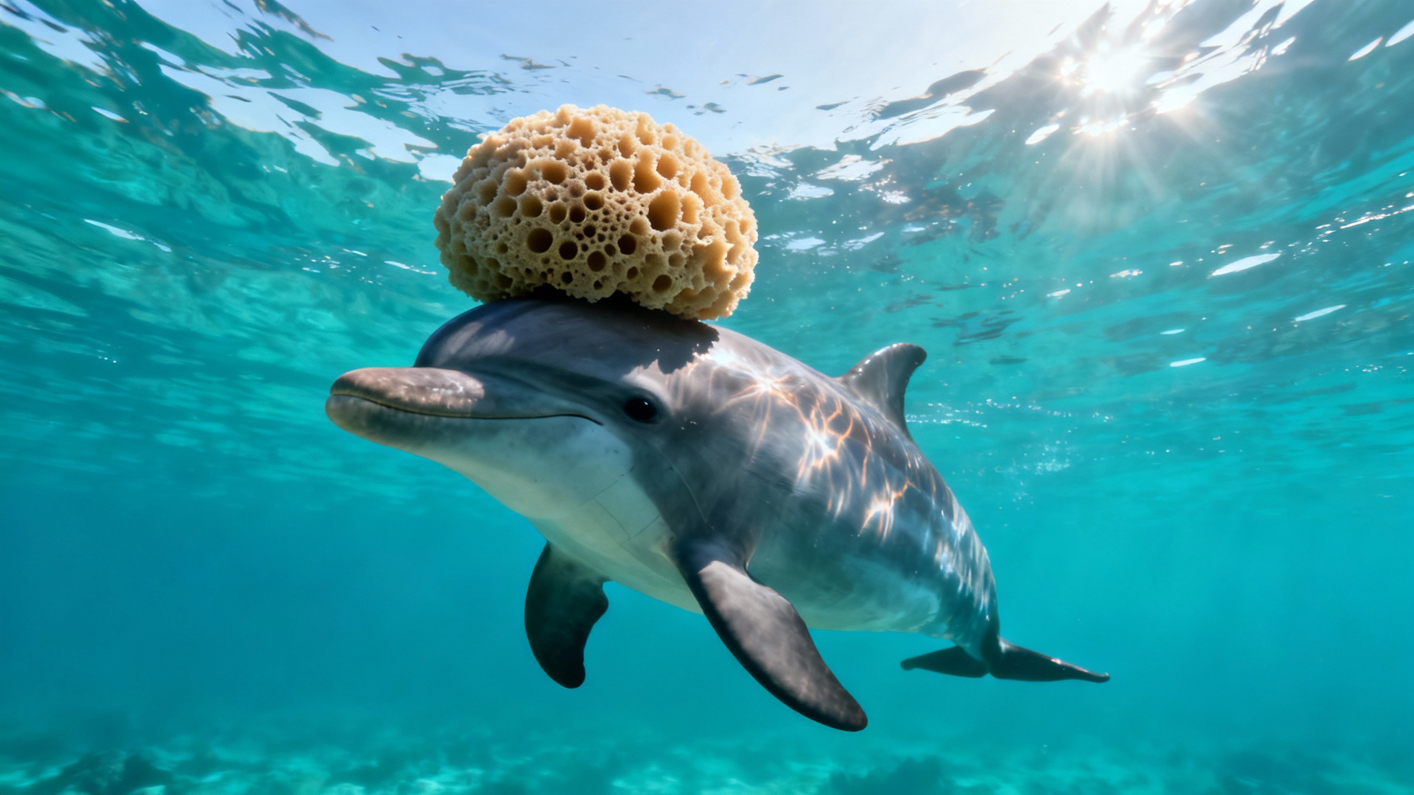 Des dauphins qui portent des éponges pour séduire ? Une drôle d&#039;histoire de séduction sous-marine