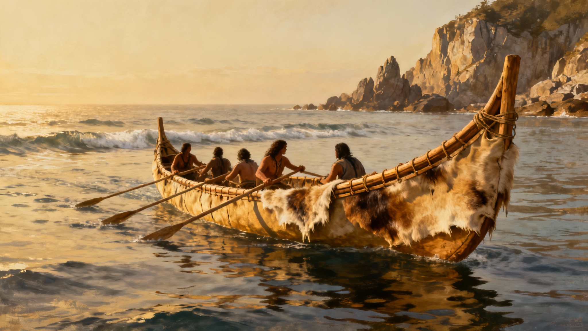 Une migration côtière, d'île en île