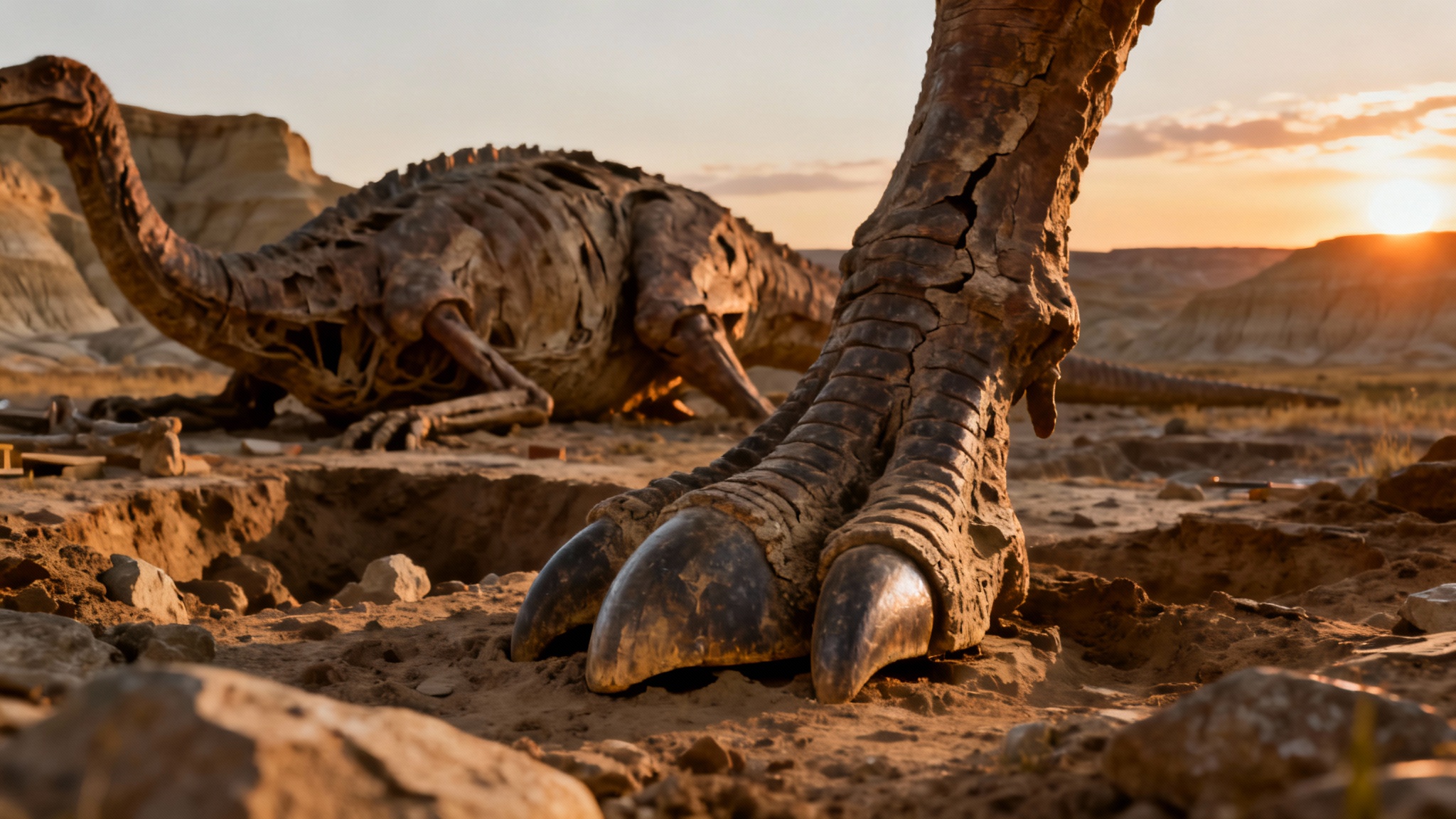 Une découverte incroyable : des dinosaures momifiés révèlent qu&#039;ils avaient des sabots