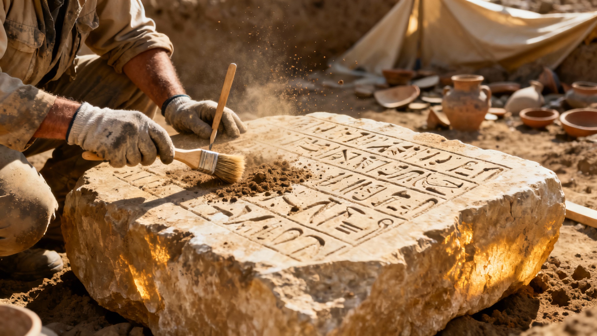 La 'pierre de fondation', une archive inattendue