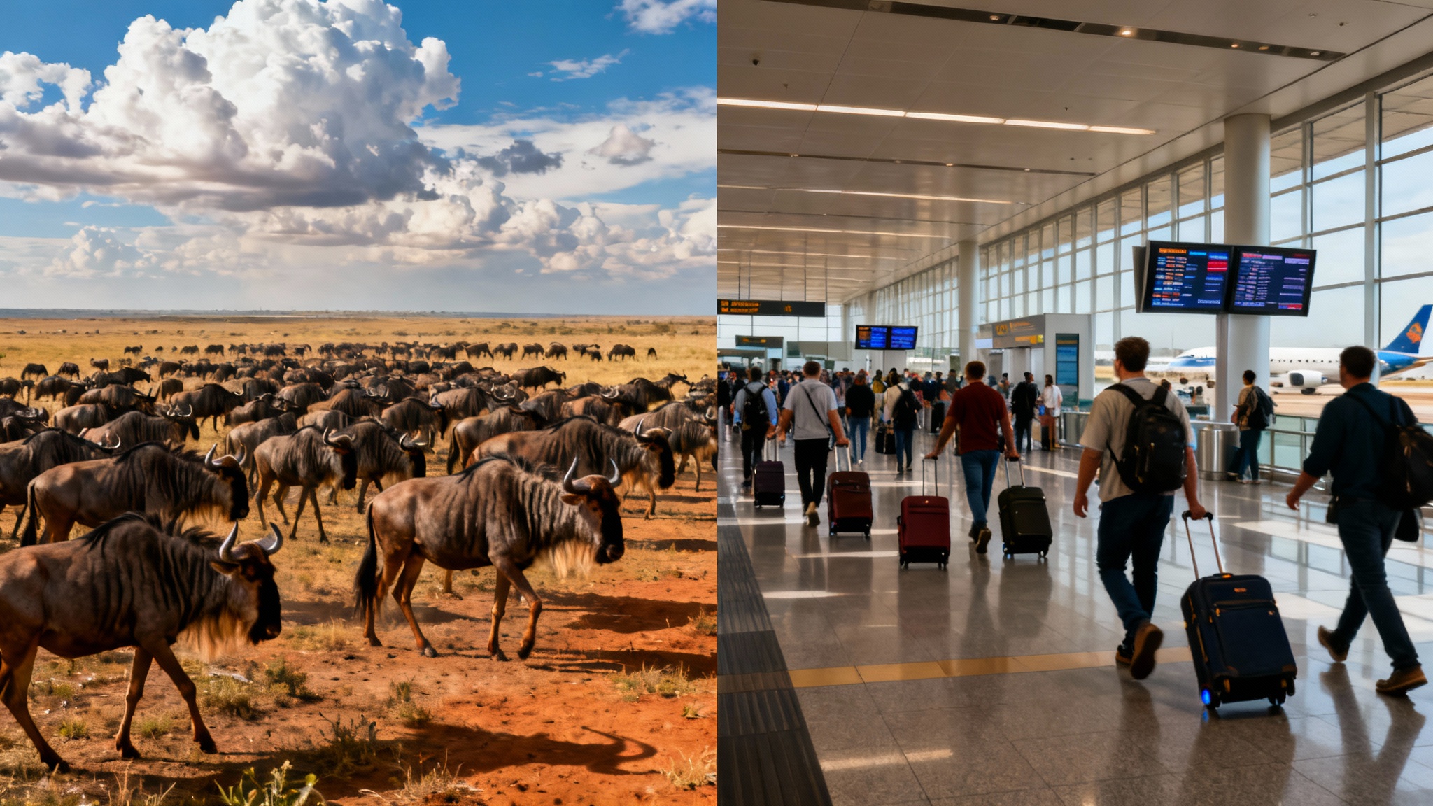 L&rsquo;incroyable vérité : nos déplacements dépassent de 40 fois ceux de tous les animaux sauvages terrestres réunis