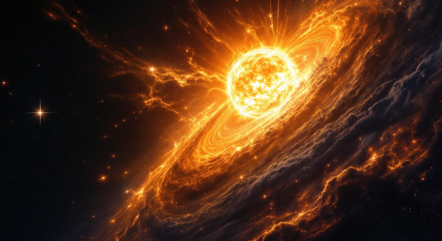 Un aperçu du passé : des astronomes capturent une &quot;super-éruption&quot; d&#039;un jeune Soleil