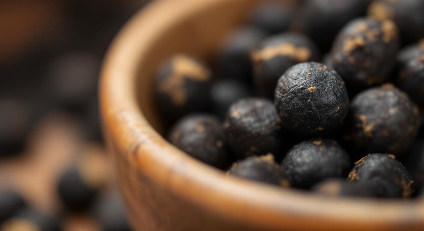 Une ancienne pilule chinoise à la loupe