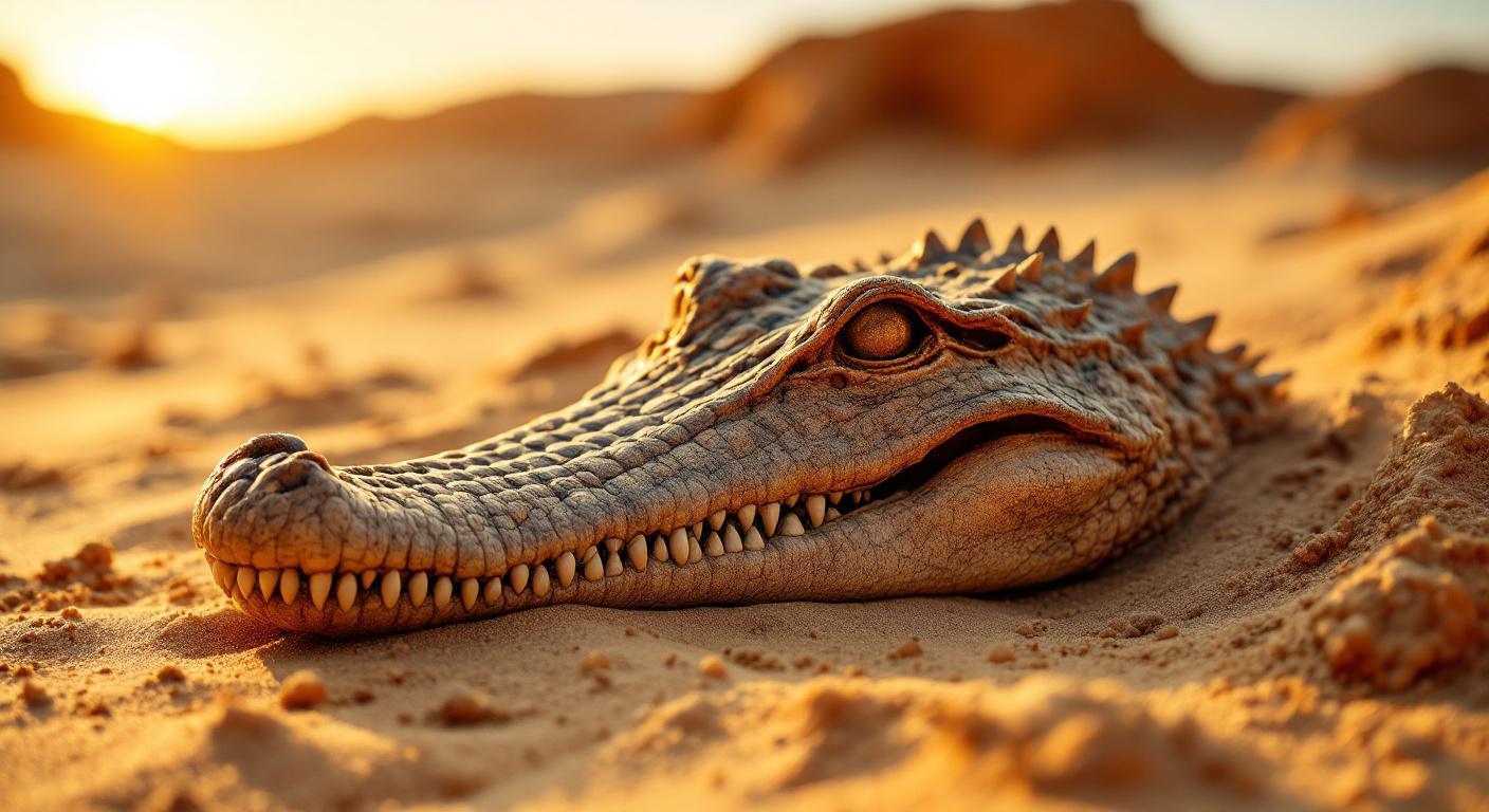 Un crocodile ancestral découvert en Égypte bouscule l&#039;histoire de toute sa famille