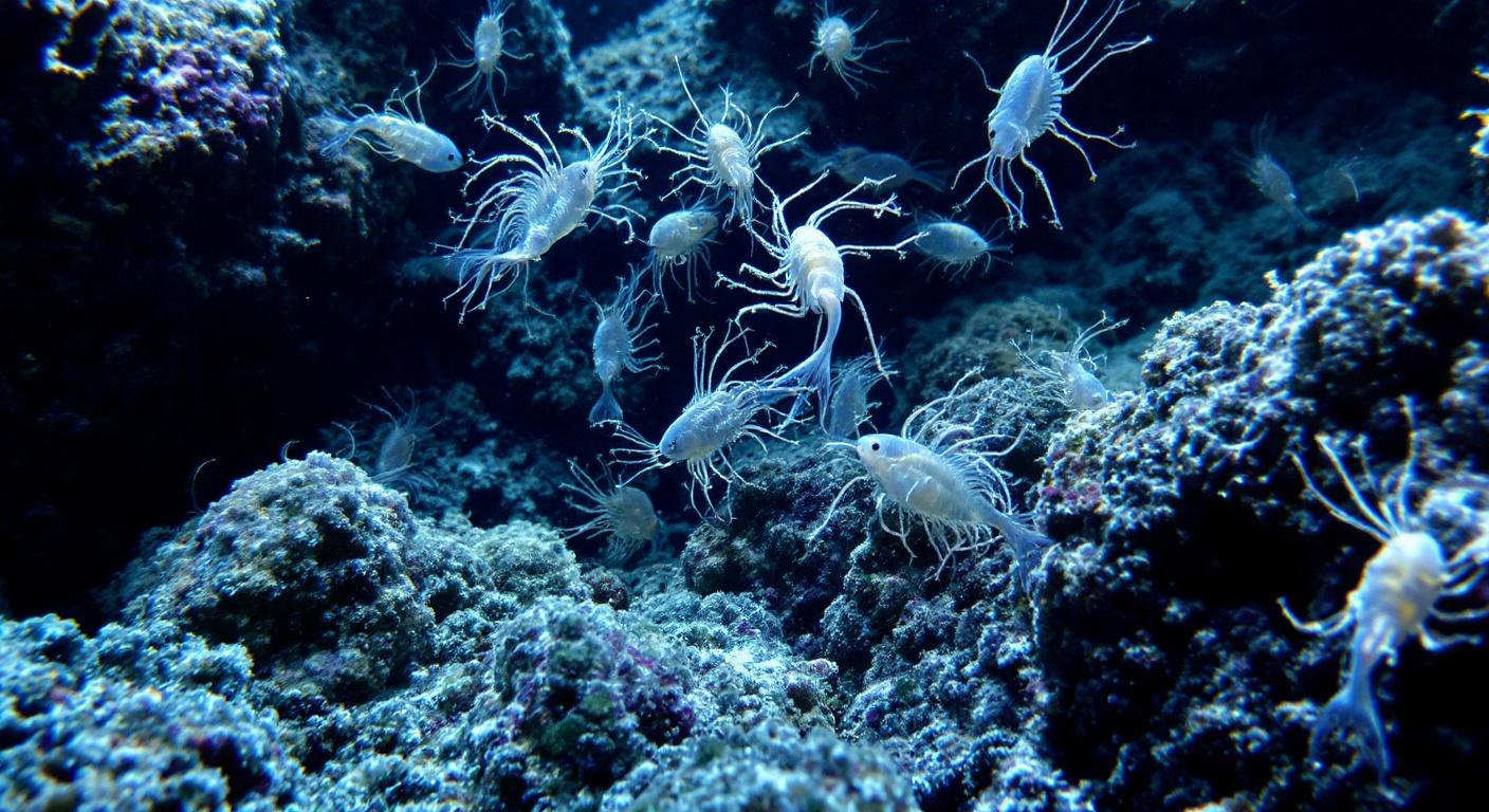 Le spectacle sous-marin : plus de 1000 nids circulaires