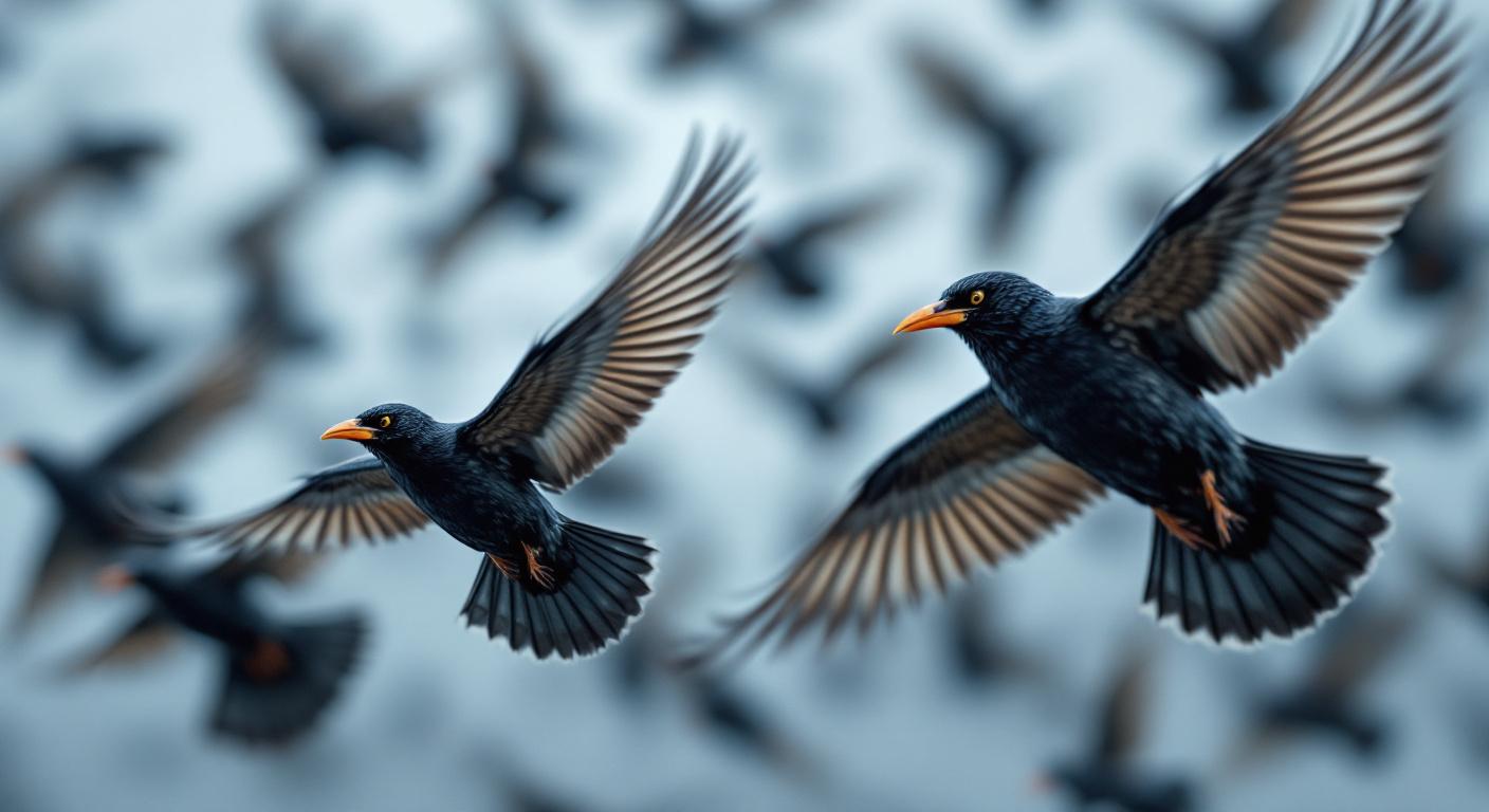 Le secret du ballet des étourneaux : leur cerveau ne fait qu&rsquo;un