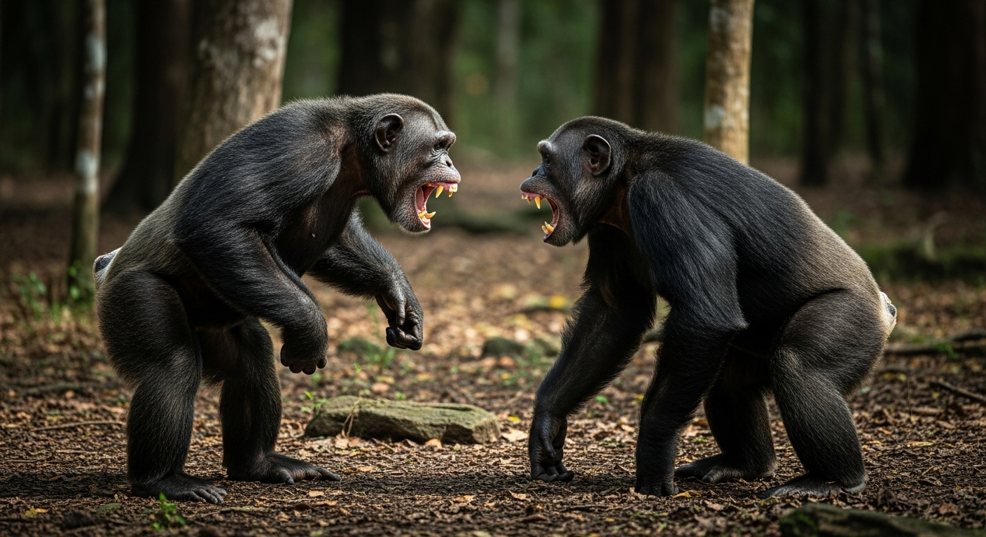 Les chimpanzés, si proches et parfois si brutaux