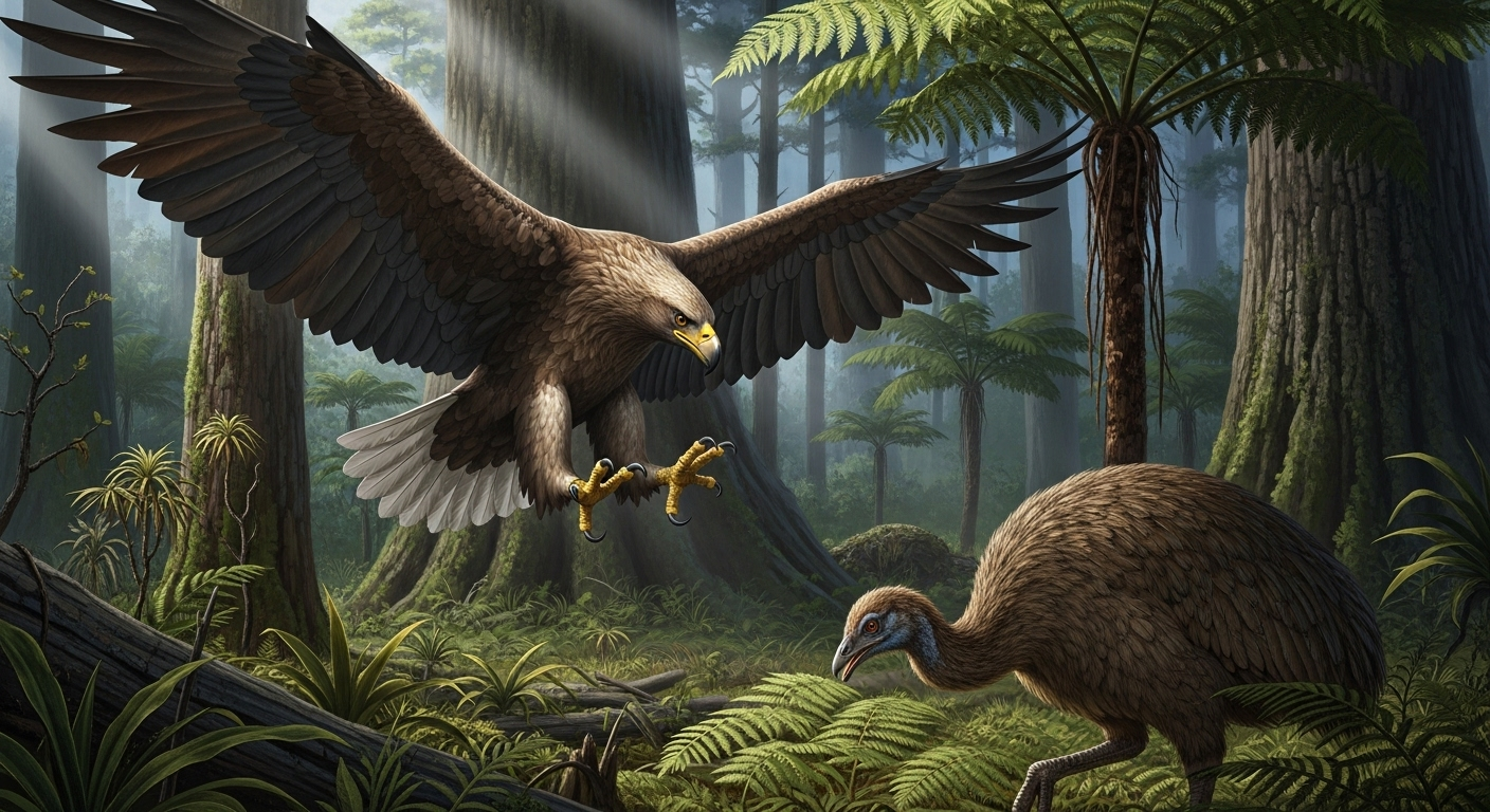 Le plus grand aigle de tous les temps : 3 mètres d’envergure et un appétit féroce pour le moa