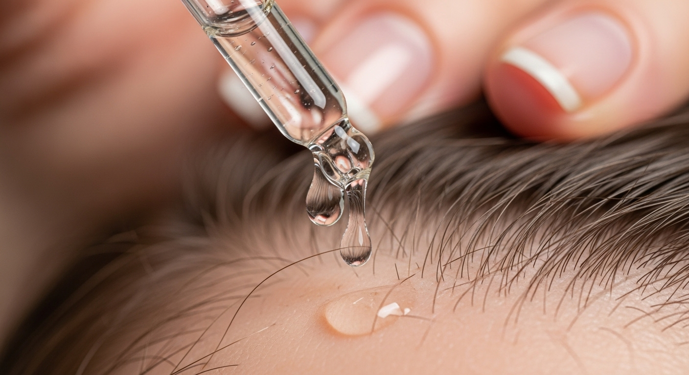 Les lotions : le minoxidil sort du lot, mais à quel prix ?