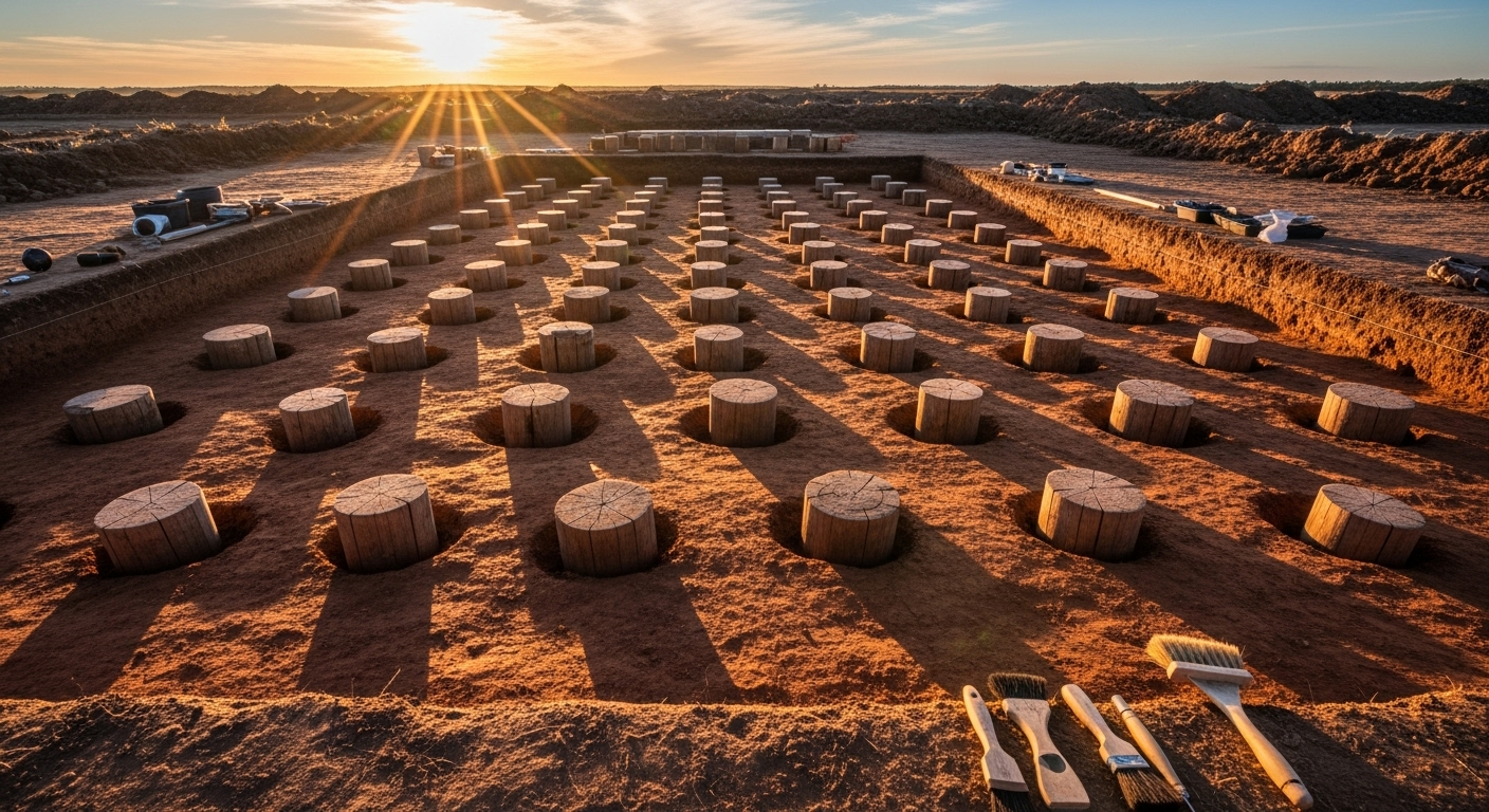 Les traces d'un ancien lieu de culte en plein air