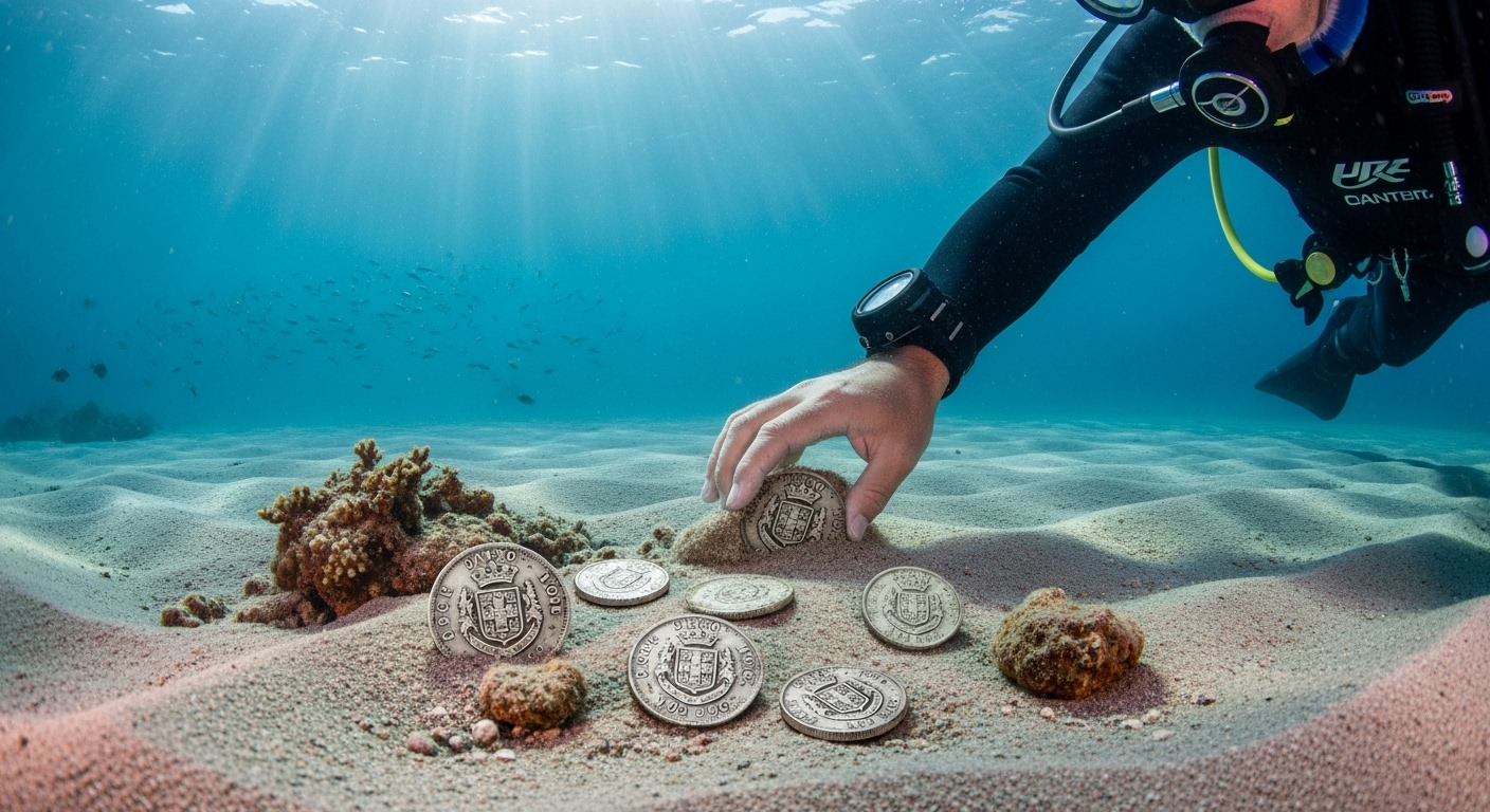 Des plongeurs découvrent plus de 1 000 pièces de l’empire espagnol, trois siècles après un naufrage légendaire