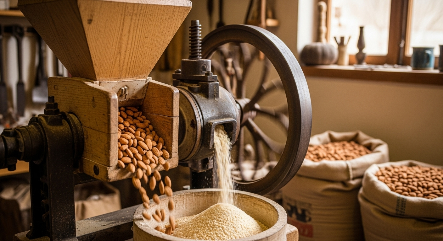 De la coque à la poudre, un processus tout en douceur