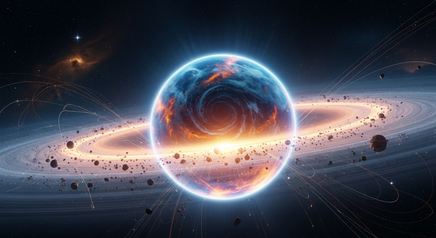 Les scientifiques stupéfaits : un bébé planète dévore 6,6 milliards de tonnes de matière par seconde, un véritable monstre céleste !