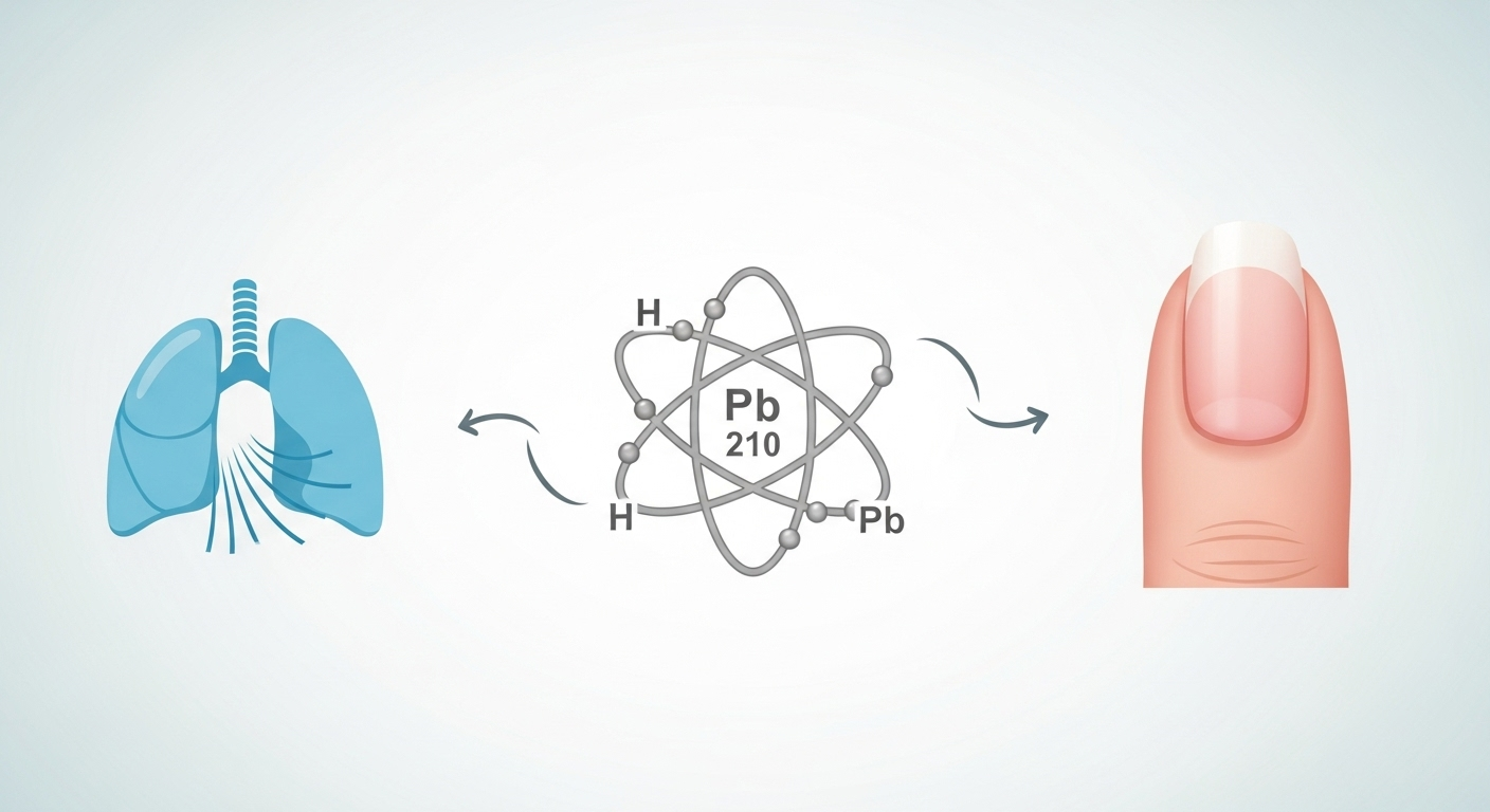 Du gaz aux ongles : le parcours d'un isotope radioactif