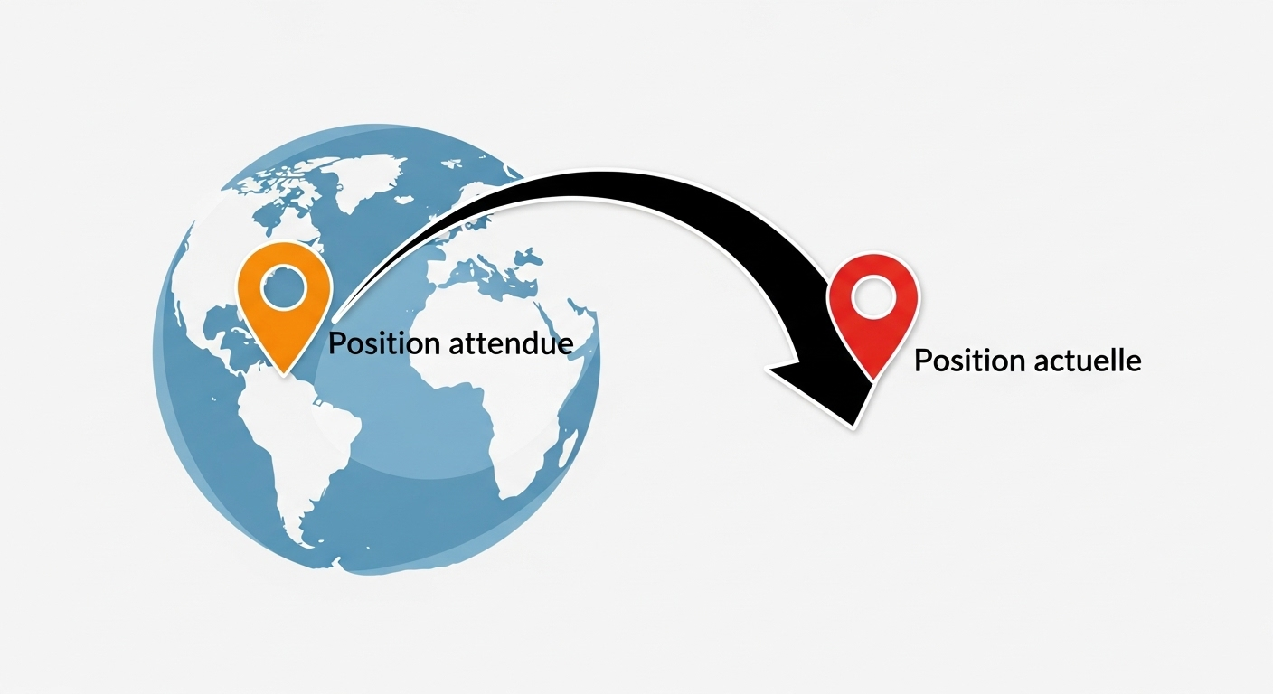 Un satellite qui n'est plus du tout à sa place