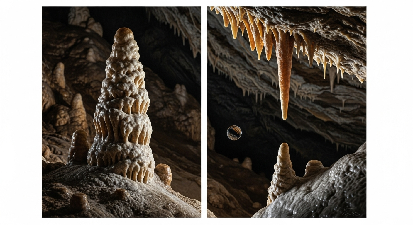 Stalagmite ou stalactite : comment ne plus se tromper ?
