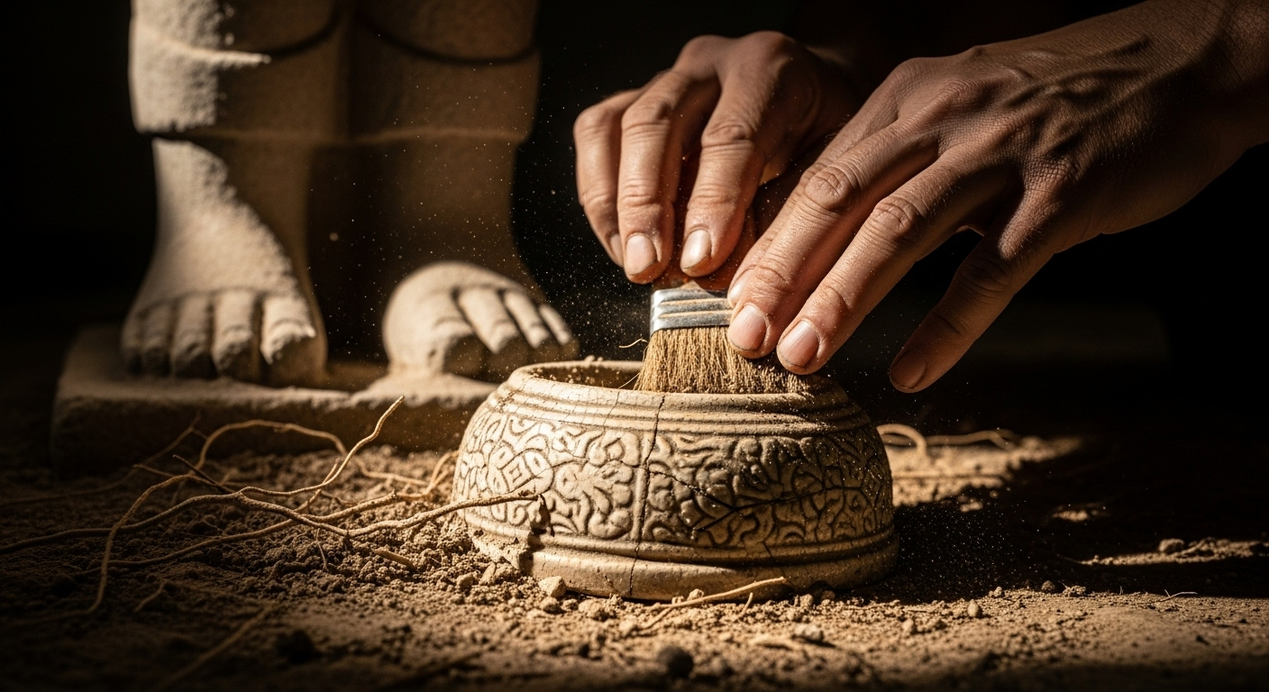 Un trésor en or vieux de 1300 ans découvert sous une statue de Bouddha