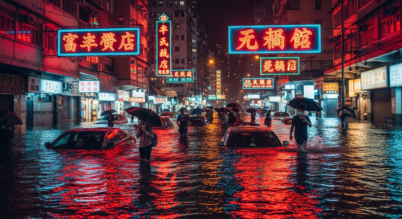 6. Des pluies 'noires' à Hong Kong