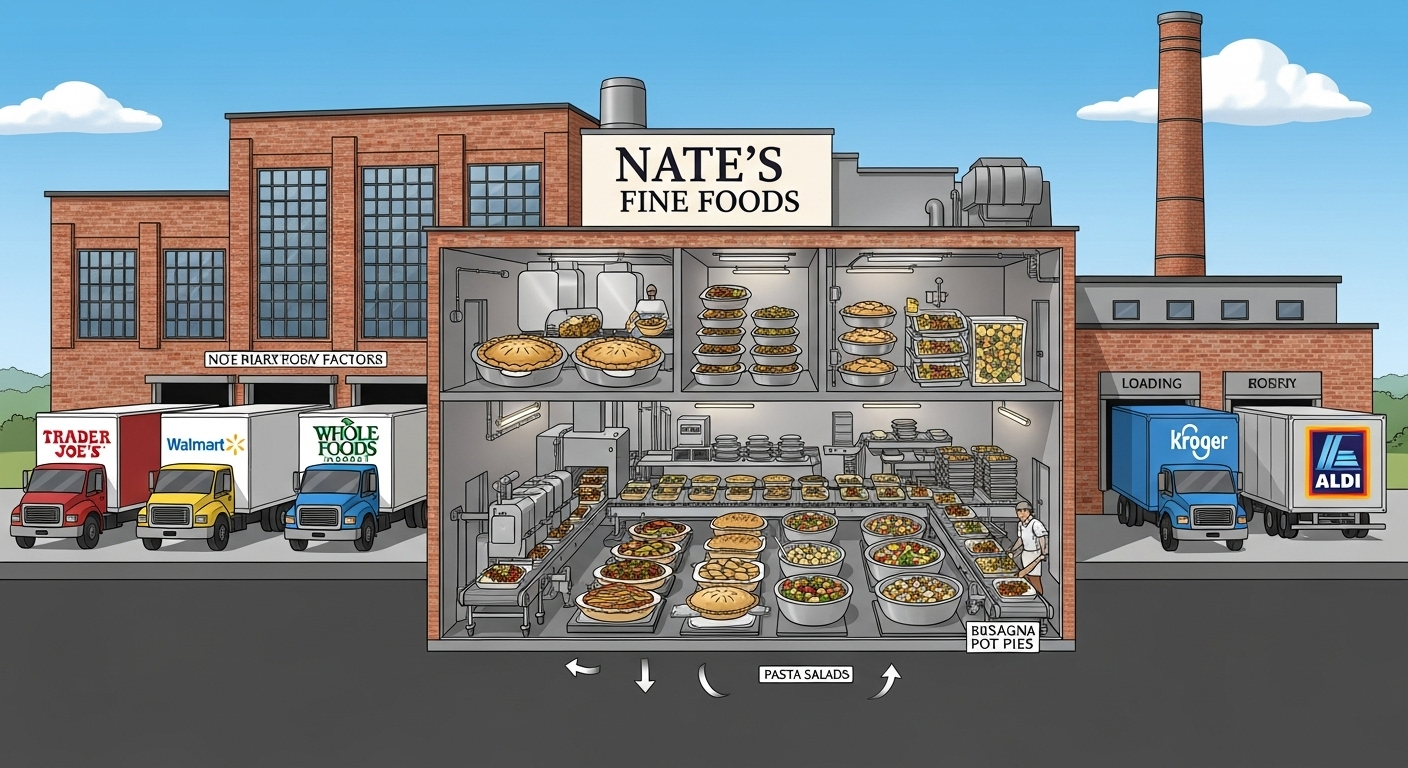 L'origine de l'épidémie : un fournisseur de plats préparés