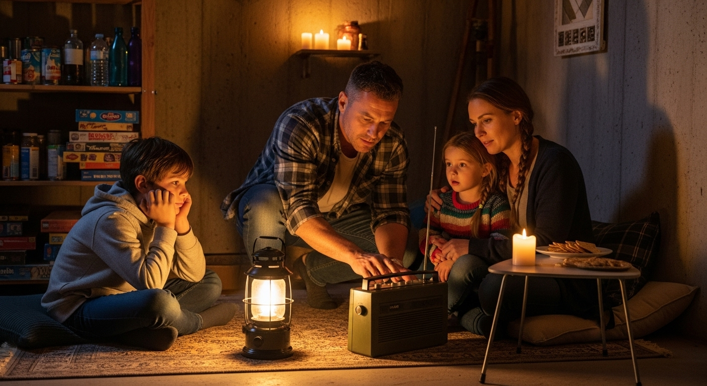 Surtout, ne pas fuir ! Restez à l'abri