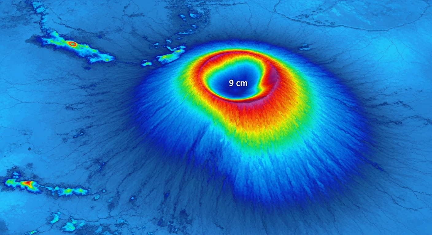 Les signes du réveil : un sol qui se soulève de 9 centimètres
