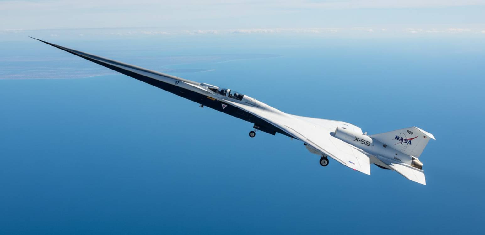 Le jet supersonique de la NASA a enfin décollé pour son premier vol ultra-rapide et super silencieux