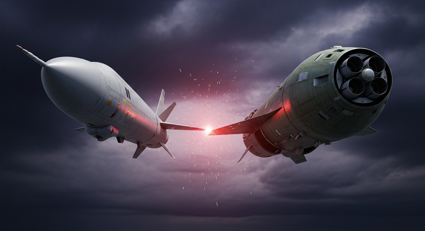 En arrière-plan, la menace des missiles Tomahawk