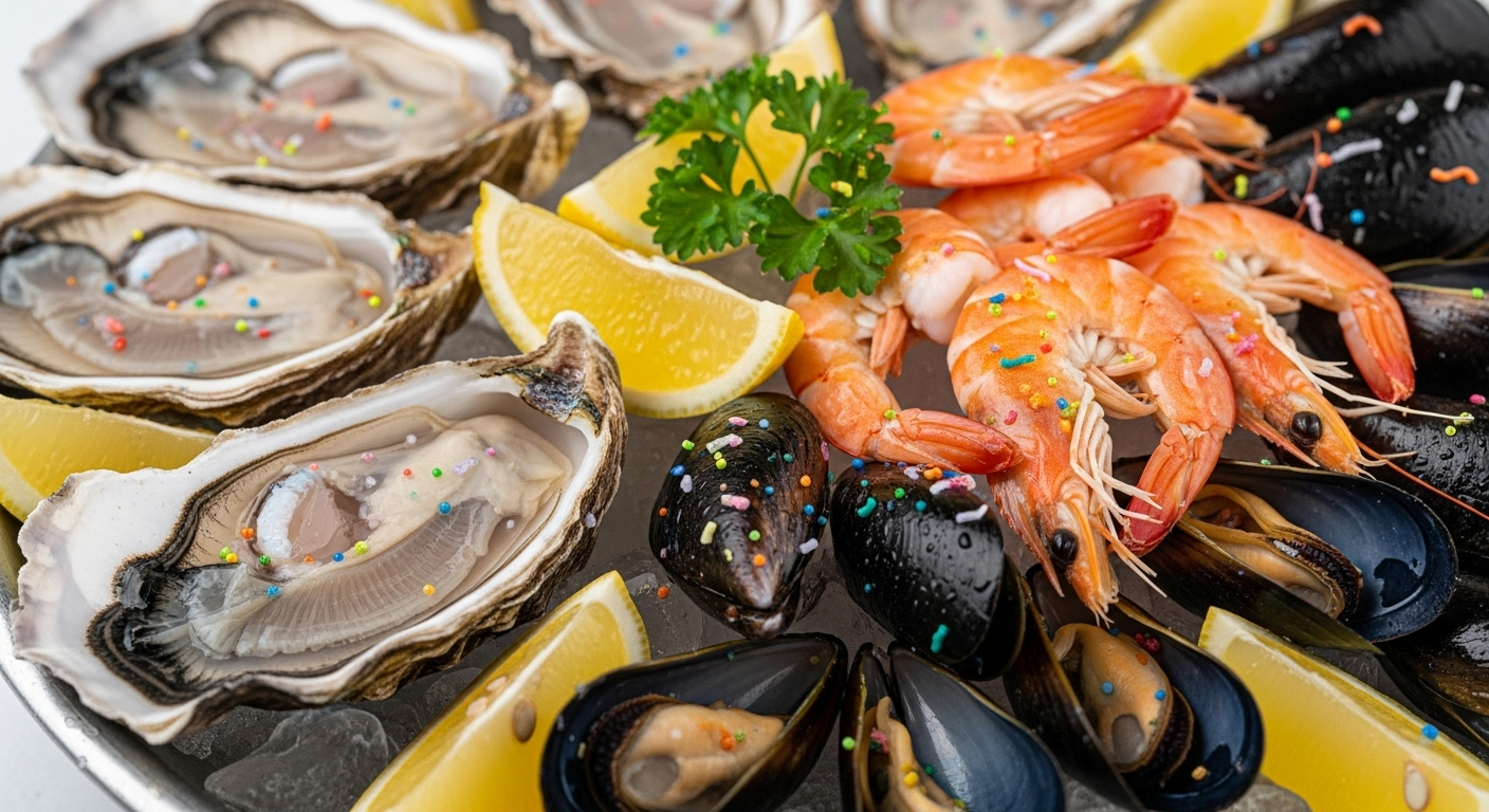Les fruits de mer ne sont pas les grands coupables des microplastiques, contrairement à ce qu’on croit