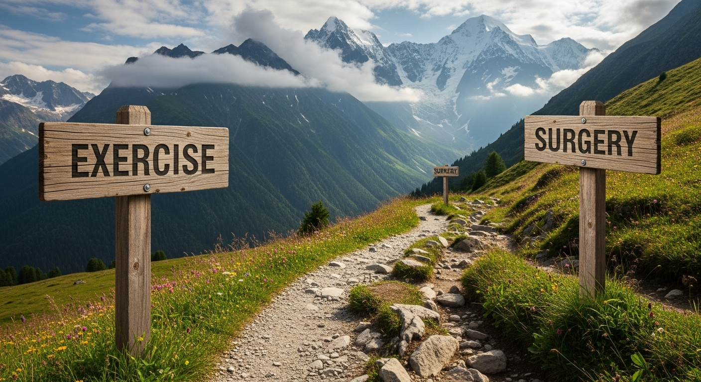 L'exercice d'abord, la chirurgie en dernier recours