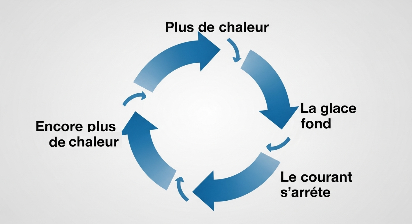 Un cercle vicieux pour le réchauffement climatique