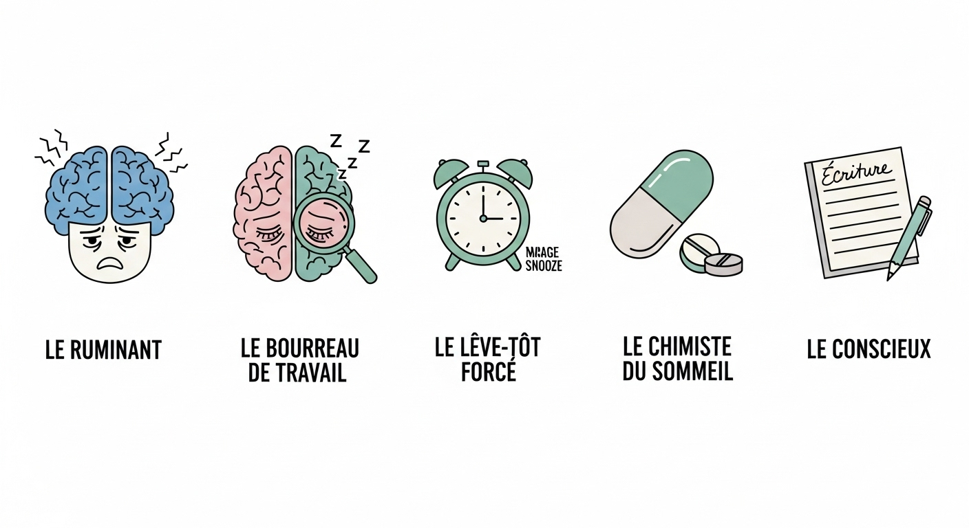 Les cinq profils de sommeil révélés par l'étude