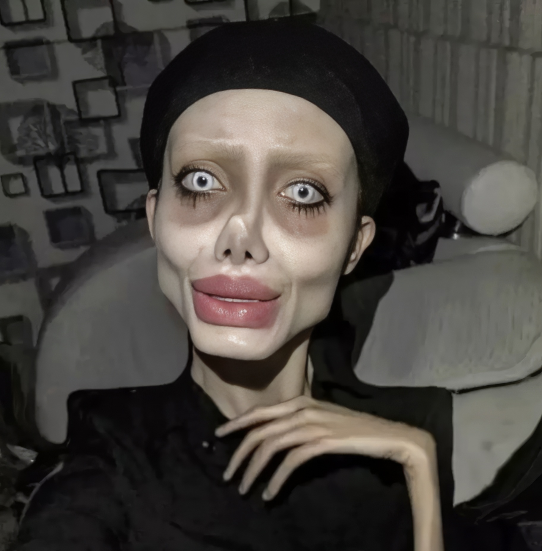 La &#8220;Zombie Angelina Jolie&#8221; révèle son vrai visage après sa sortie de prison