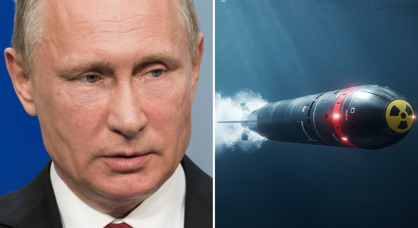 La Russie a testé avec succès sa &quot;super torpille&quot; nucléaire Poséidon, annonce Poutine
