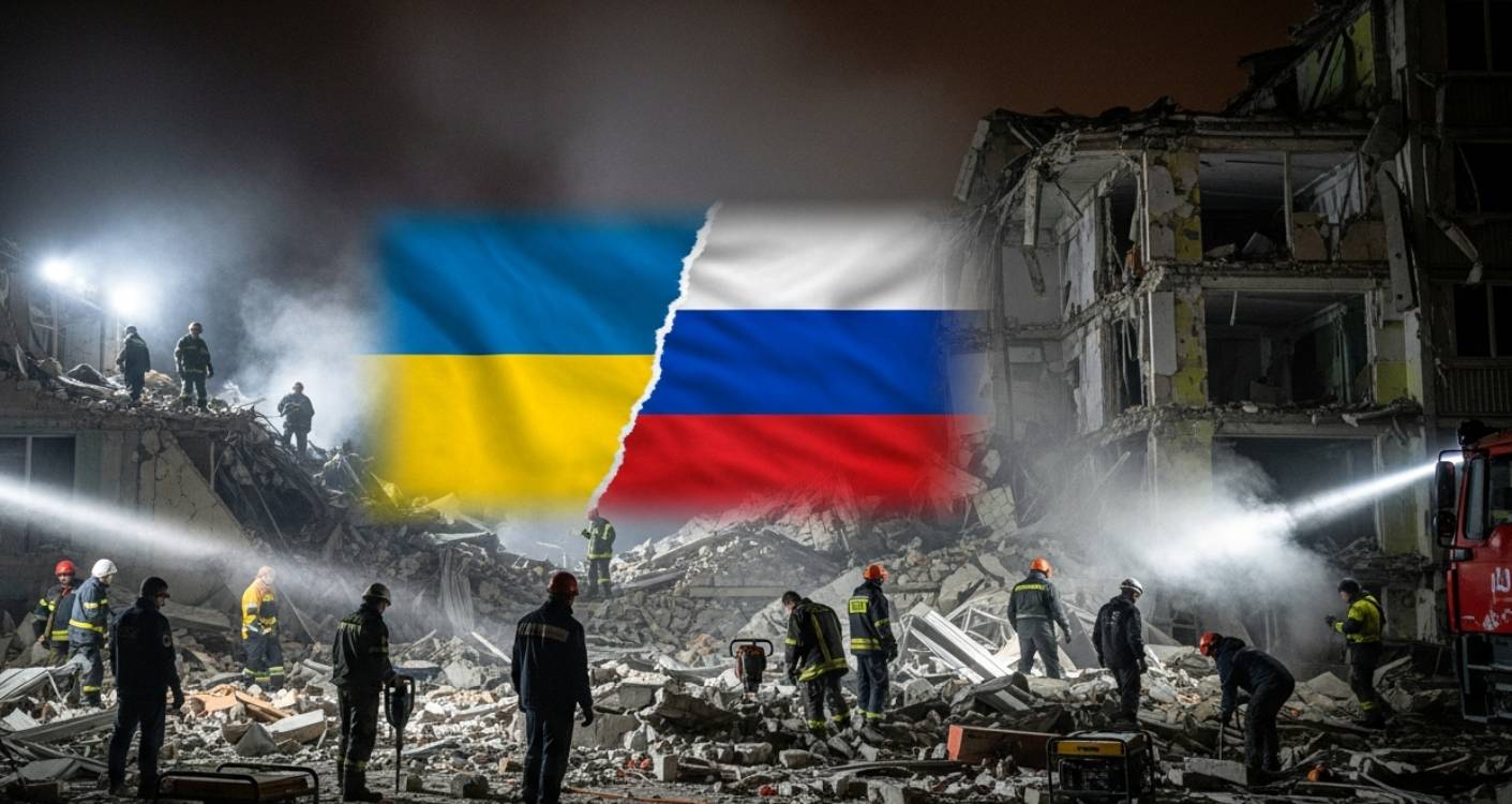 Frappes russes en Ukraine : un immeuble s&#039;effondre à Dnipro, la guerre de l&#039;énergie s&#039;intensifie