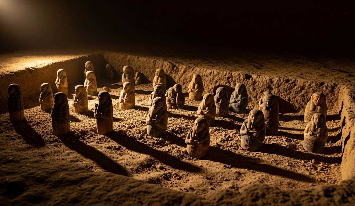 Un pharaon s&#039;installe dans la tombe d&#039;un autre : le mystère des statuettes de Tanis