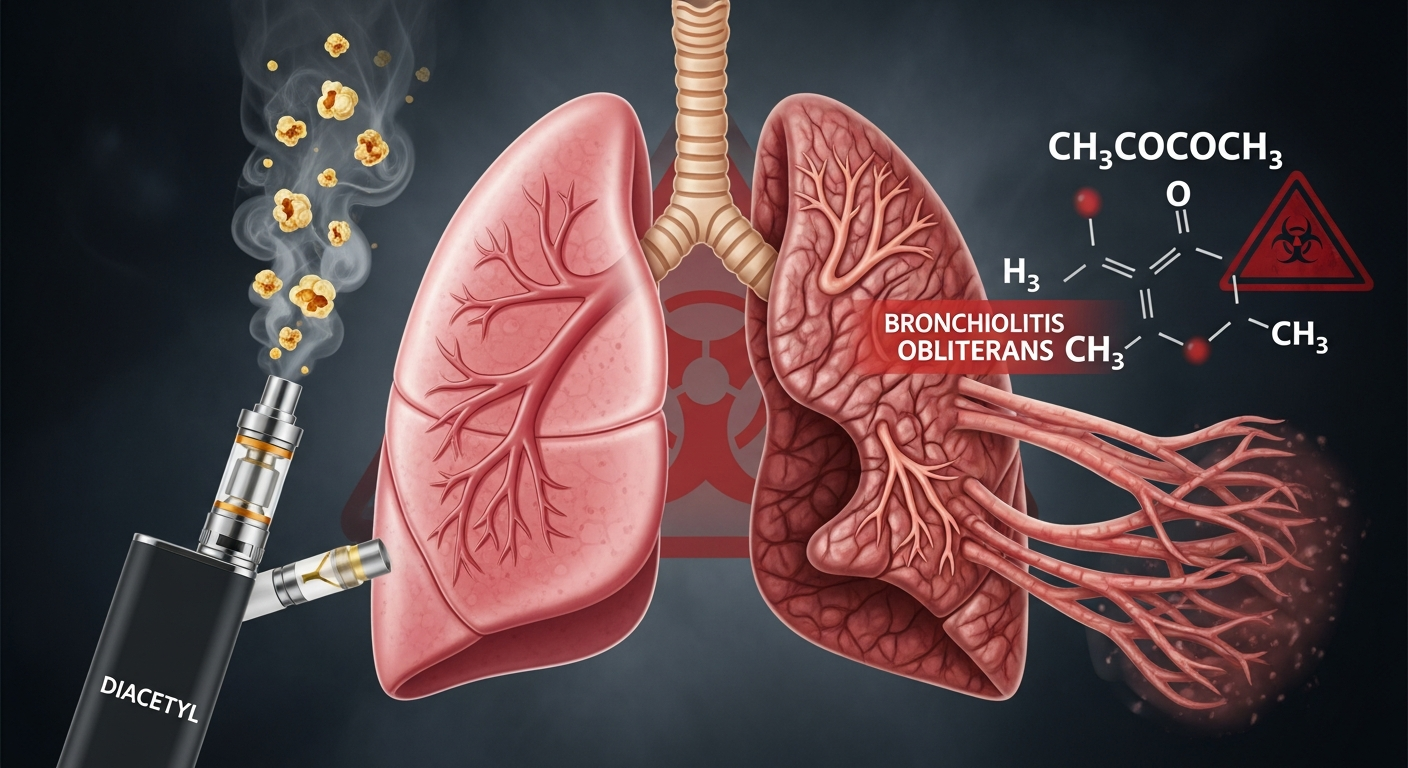 Le diacétyle : le produit chimique au cœur du problème