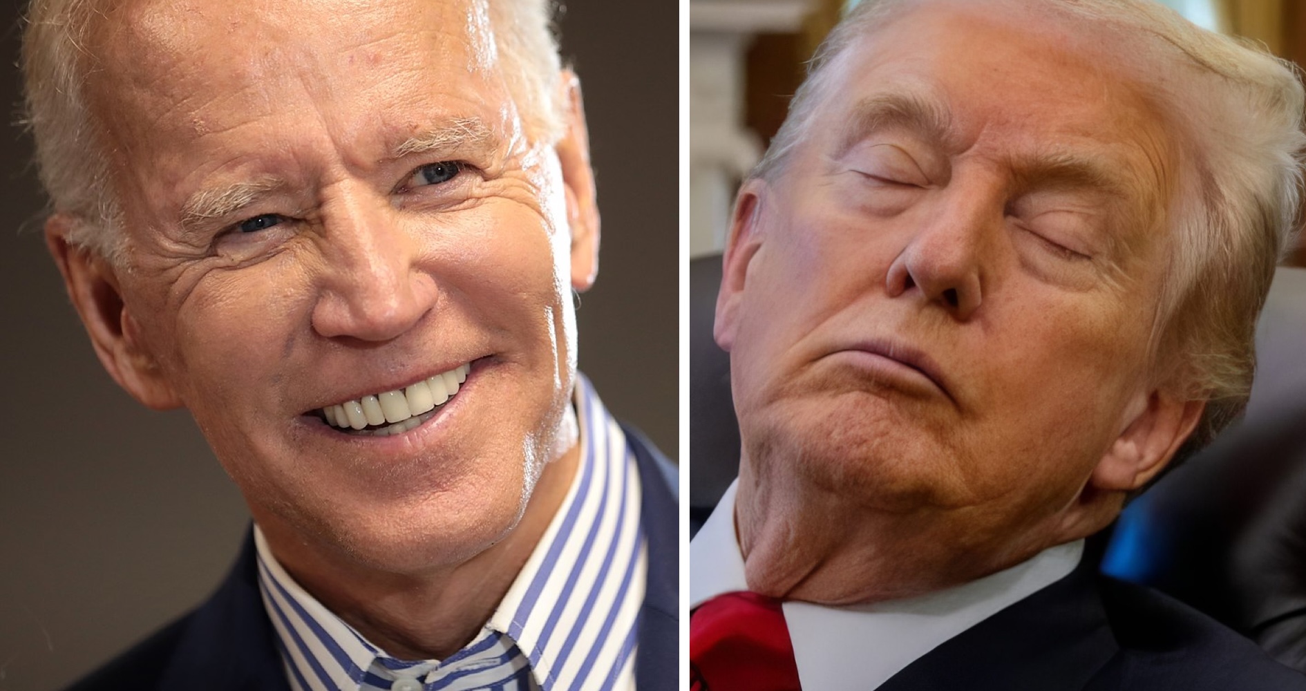 Trump se compare à Biden : “Je ne dors pas autant que lui”, quelques jours après son micro-sommeil en public