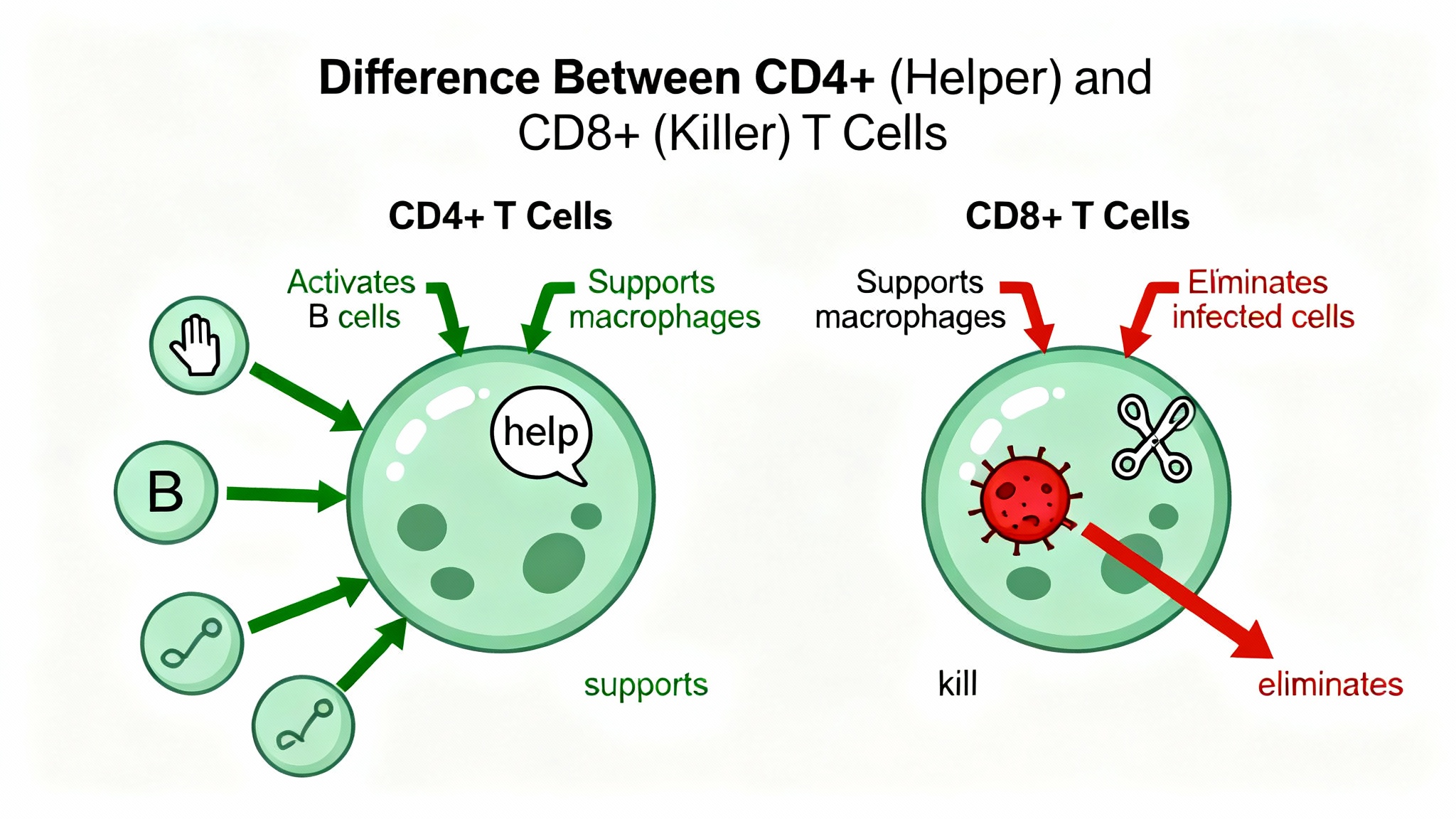Les héros méconnus : le rôle crucial des cellules CD4+