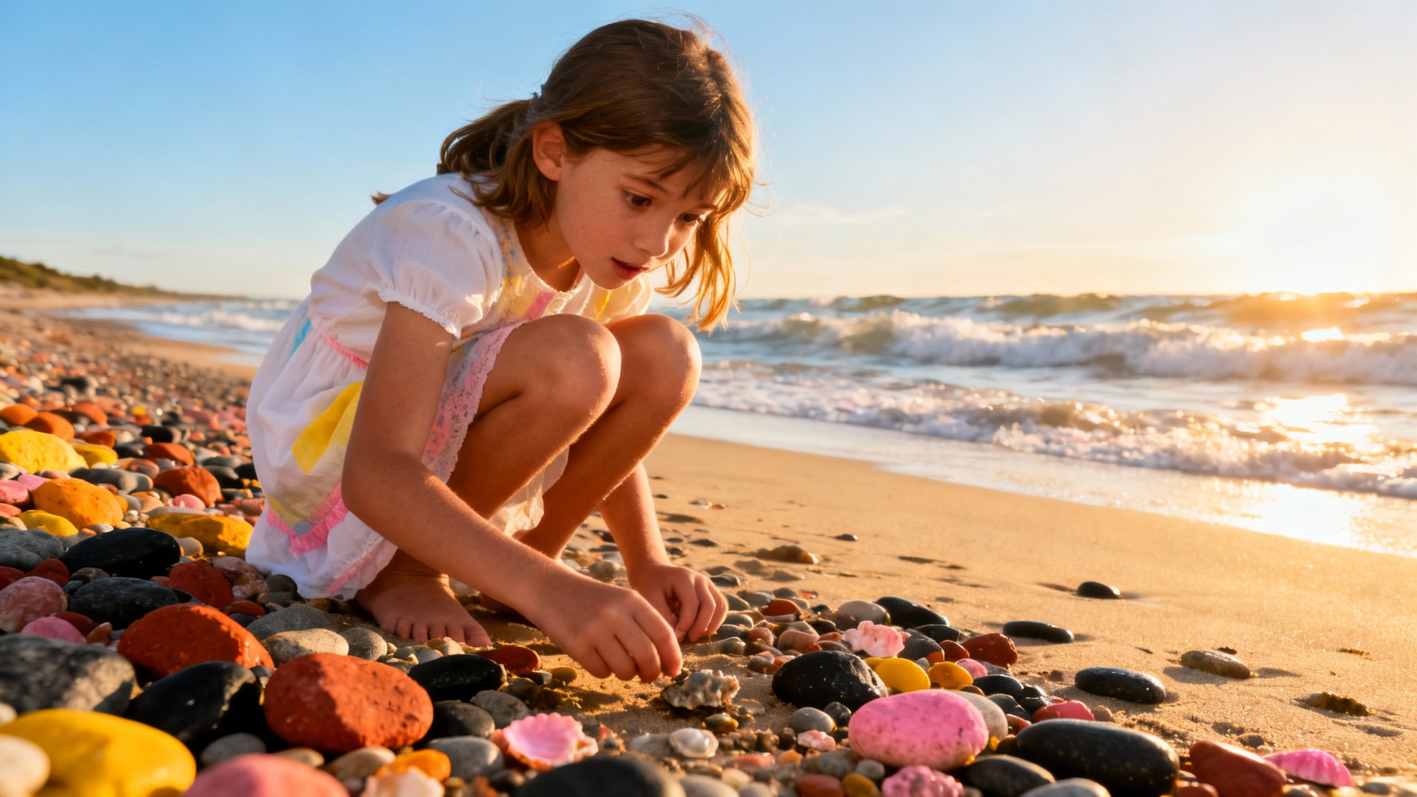 Incroyable trouvaille : une fillette de 10 ans découvre des empreintes de dinosaures sur la plage
