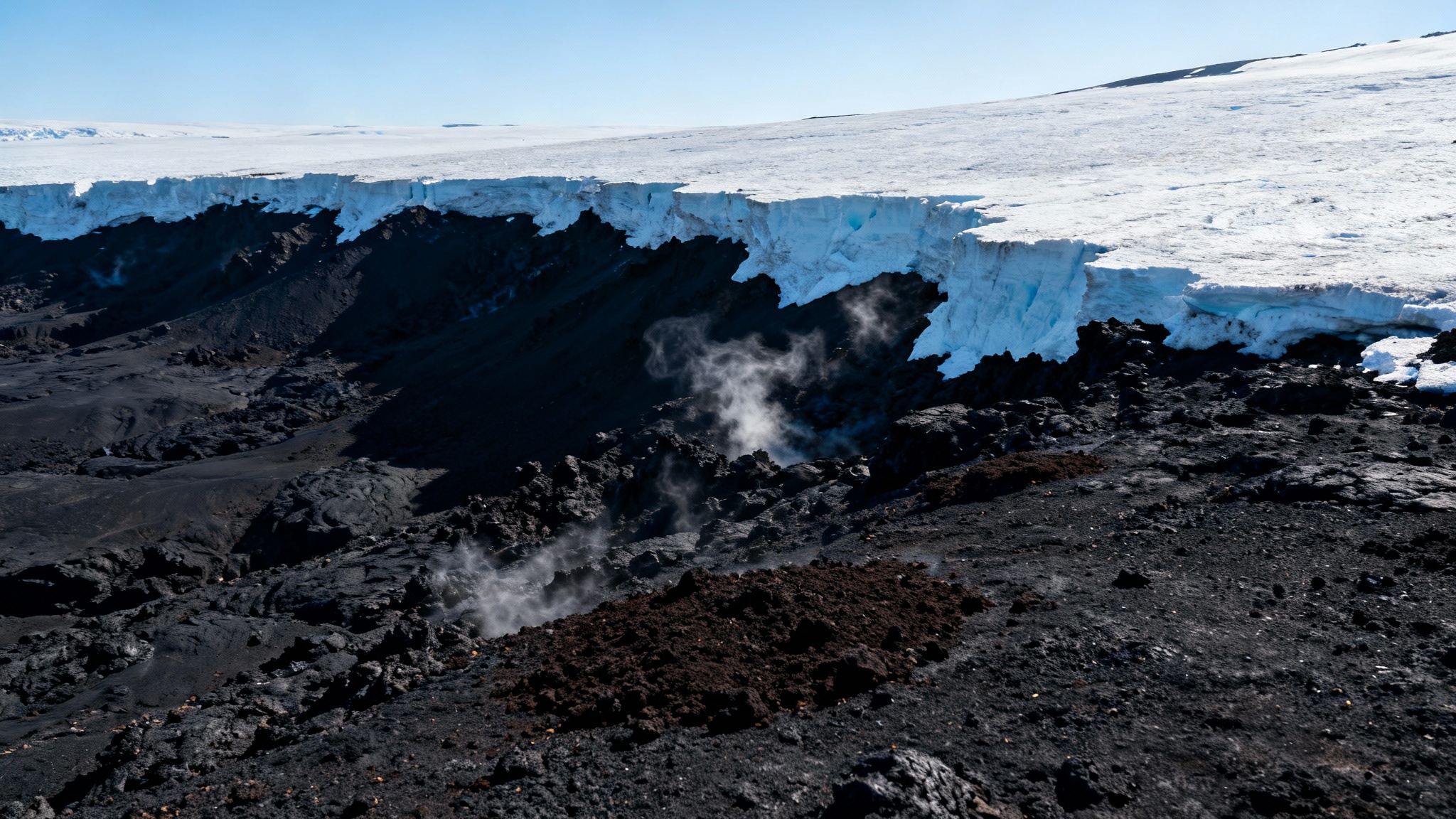 Volcans endormis et méthane : les menaces sous la glace